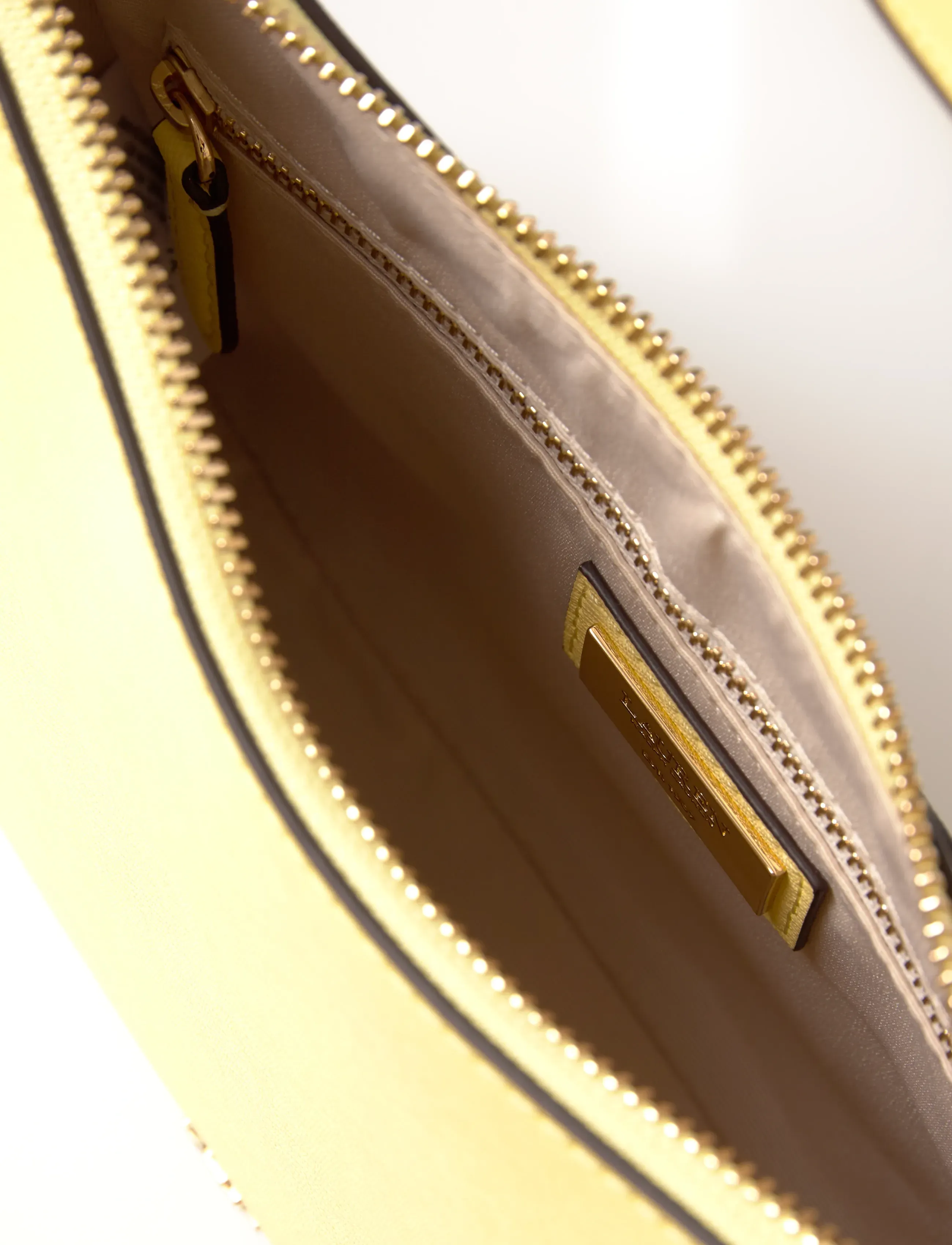 Lauren Ralph Lauren - Crosshatch Leather Medium Danni Bag - konfirmationstøj - lemon sorbet - 4