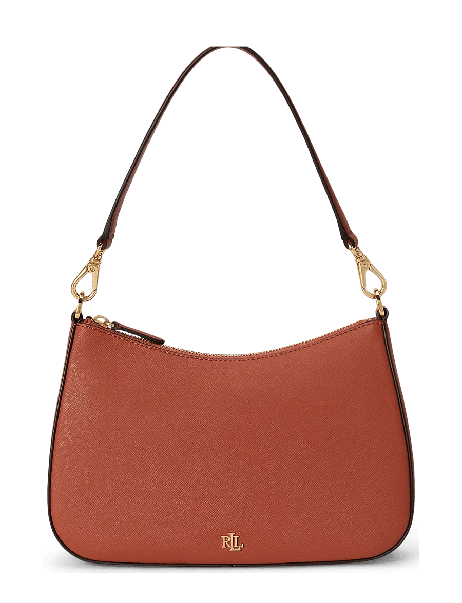 Lauren Ralph Lauren - Crosshatch Leather Medium Danni Bag - konfirmationstøj - red terracotta - 0