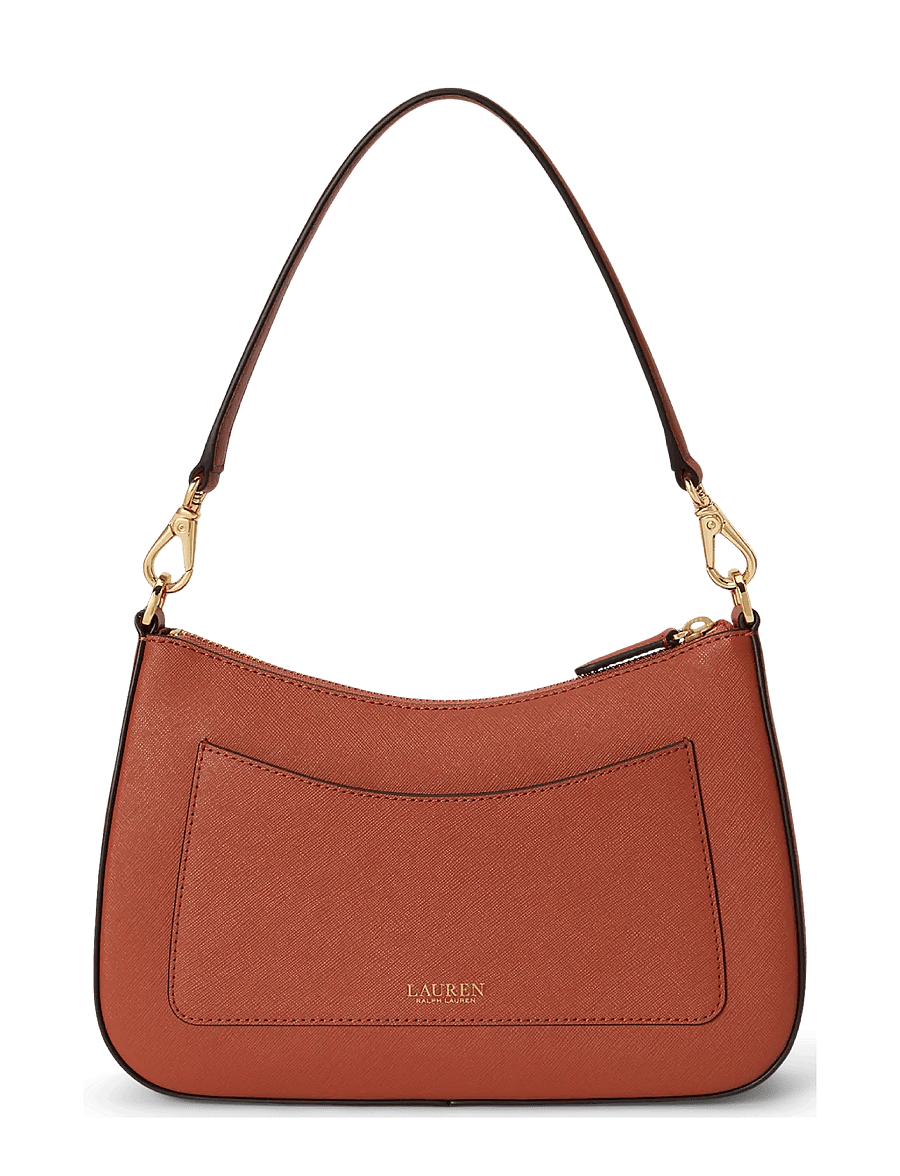 Lauren Ralph Lauren - Crosshatch Leather Medium Danni Bag - konfirmationstøj - red terracotta - 1