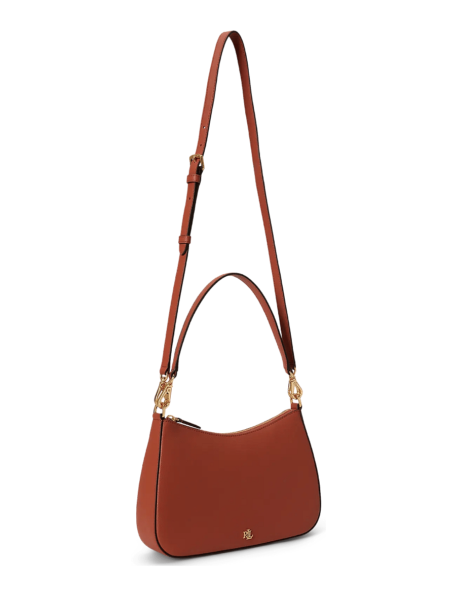 Lauren Ralph Lauren - Crosshatch Leather Medium Danni Bag - konfirmationstøj - red terracotta - 2