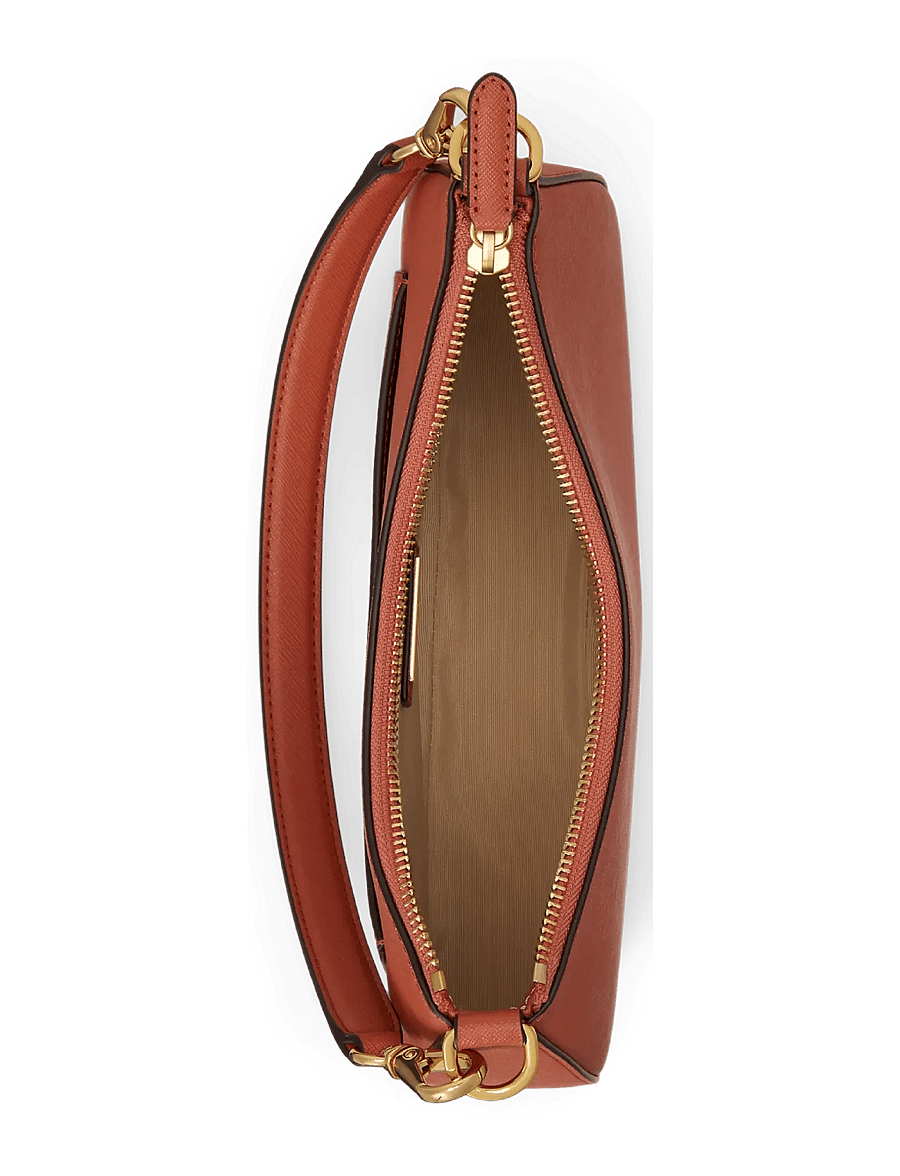 Lauren Ralph Lauren - Crosshatch Leather Medium Danni Bag - konfirmationstøj - red terracotta - 3