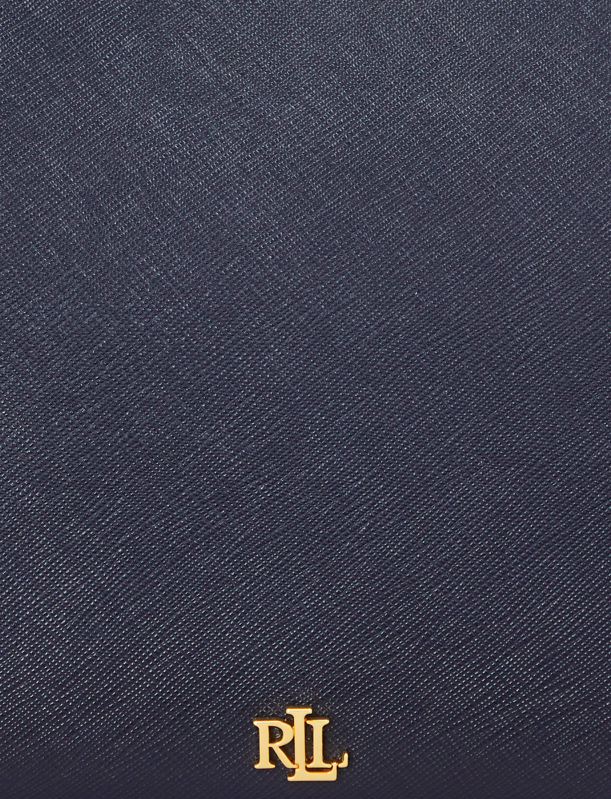 Lauren Ralph Lauren - Crosshatch Leather Medium Danni Bag - konfirmationstøj - refined navy - 5