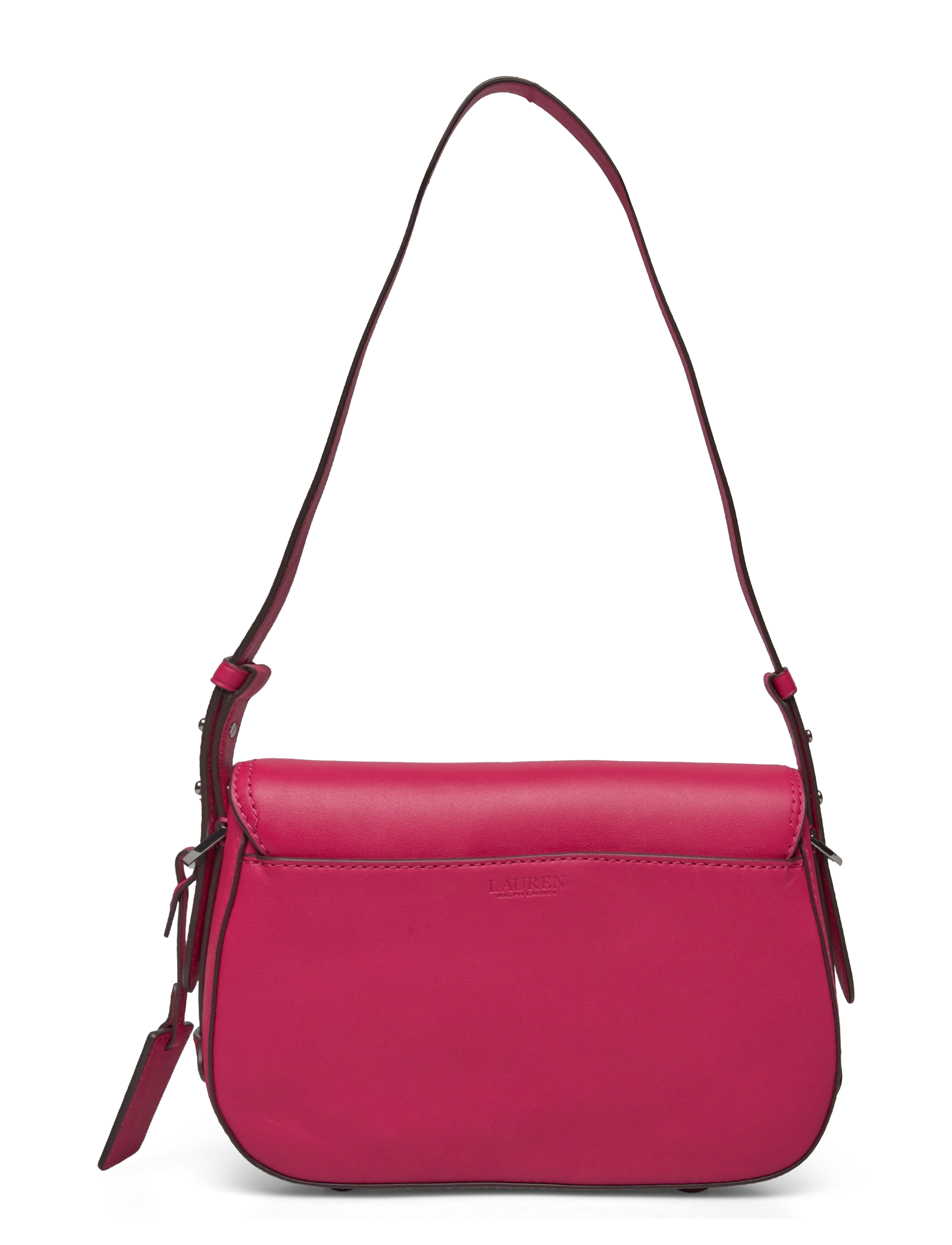Lauren Ralph Lauren - Leather Small Maddy Shoulder Bag - sport pink - 1