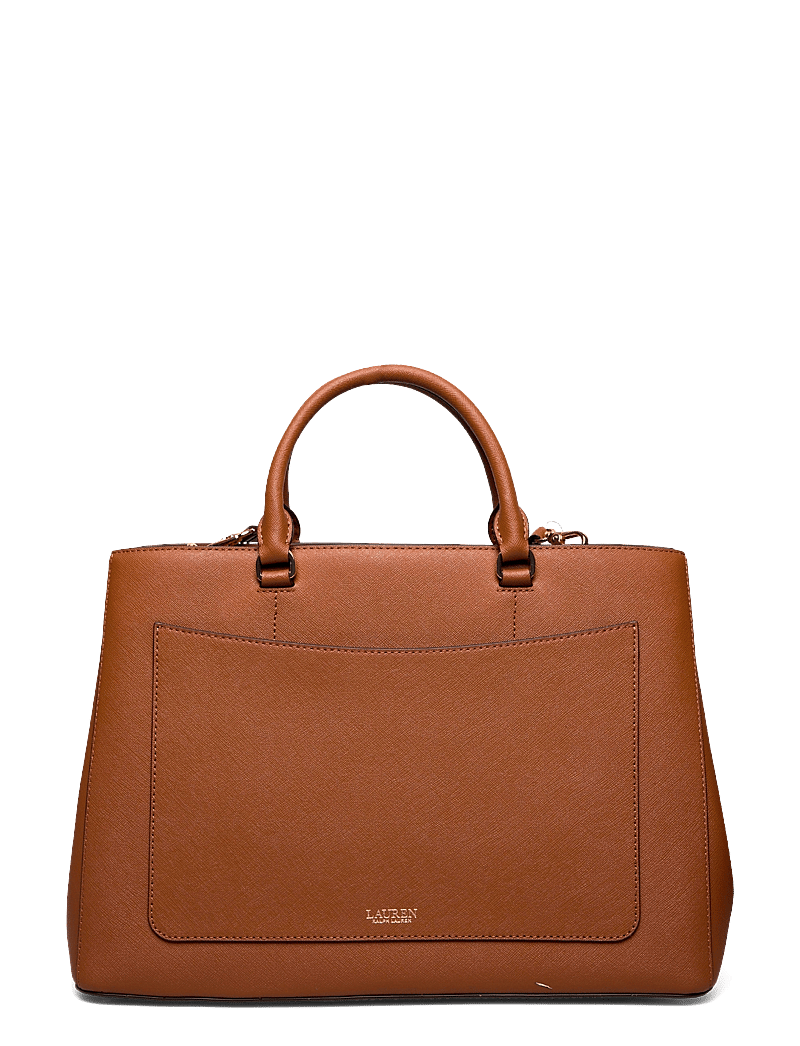 Lauren Ralph Lauren - Crosshatch Leather Large Hanna Satchel - speciella tillfällen - lauren tan - 1