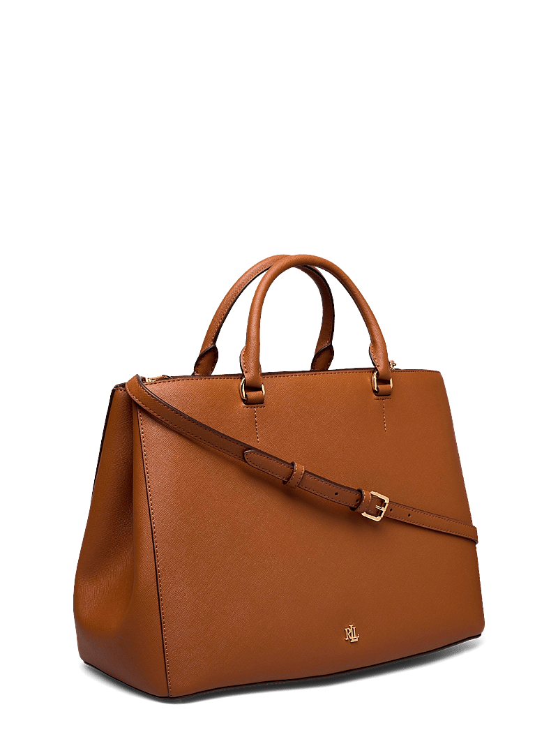 Lauren Ralph Lauren - Crosshatch Leather Large Hanna Satchel - speciella tillfällen - lauren tan - 2