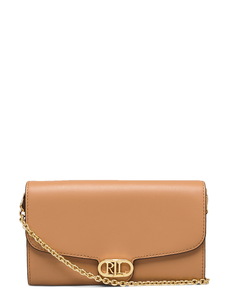 Lauren Ralph Lauren - Leather Medium Adair Crossbody - buff - 0