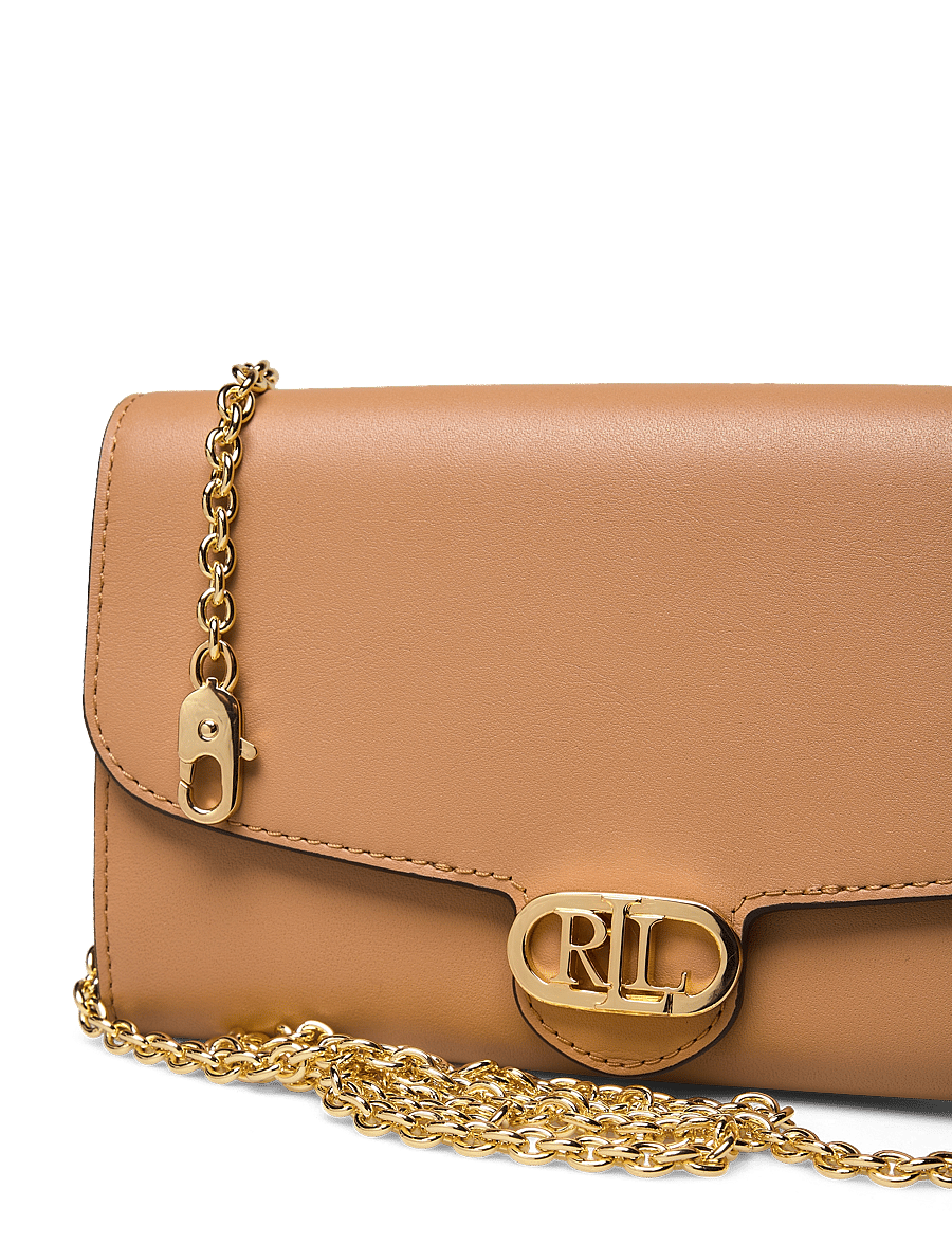 Lauren Ralph Lauren - Leather Medium Adair Crossbody - buff - 3