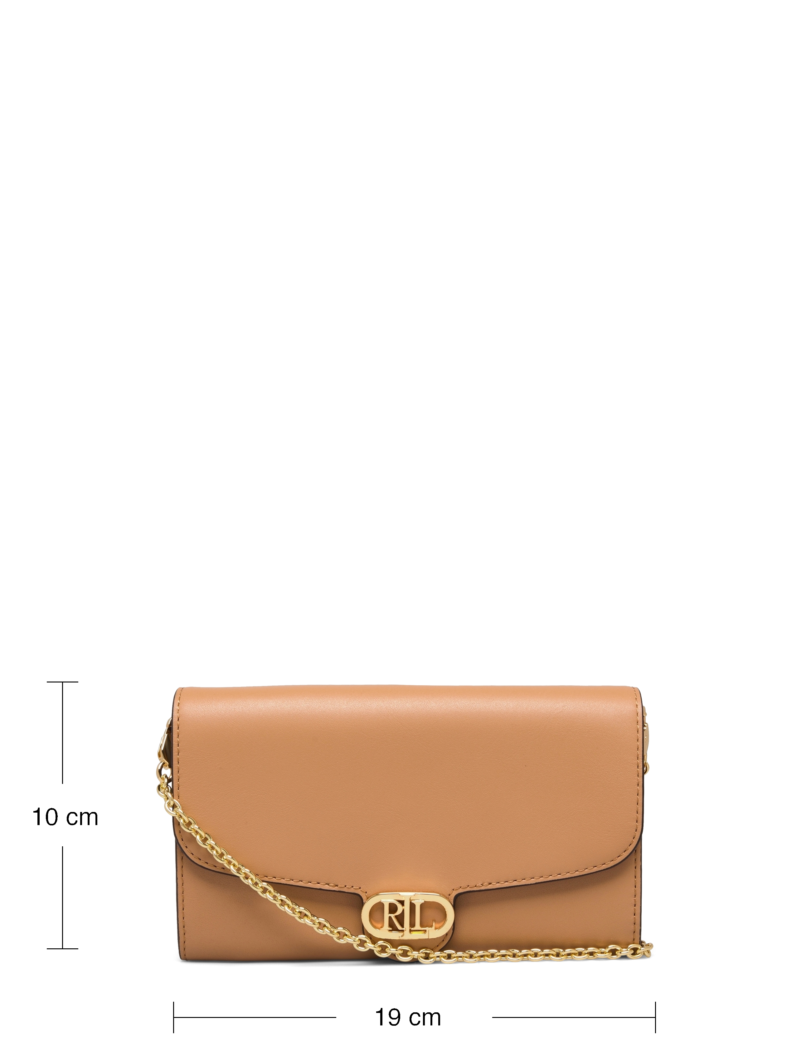 Lauren Ralph Lauren - Leather Medium Adair Crossbody - buff - 5