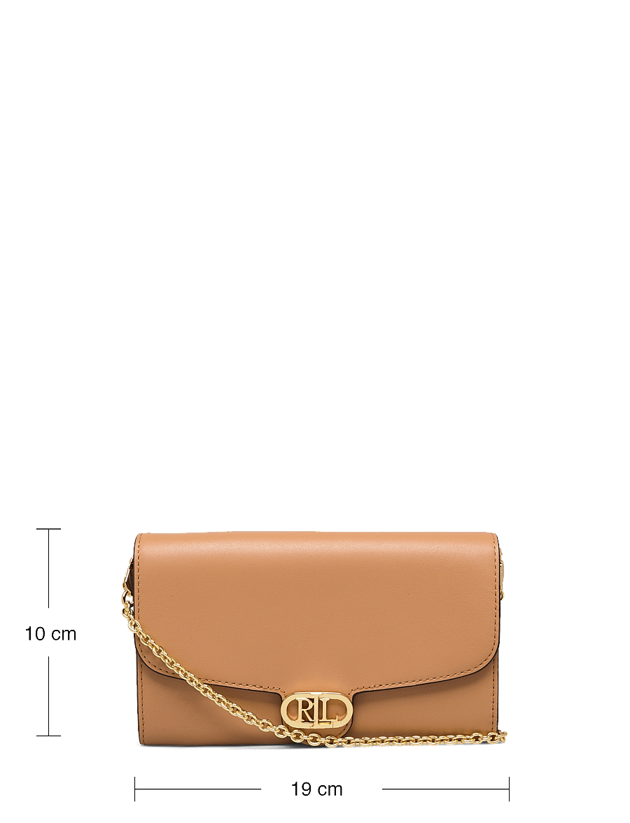 Lauren Ralph Lauren - Leather Medium Adair Crossbody - buff - 5