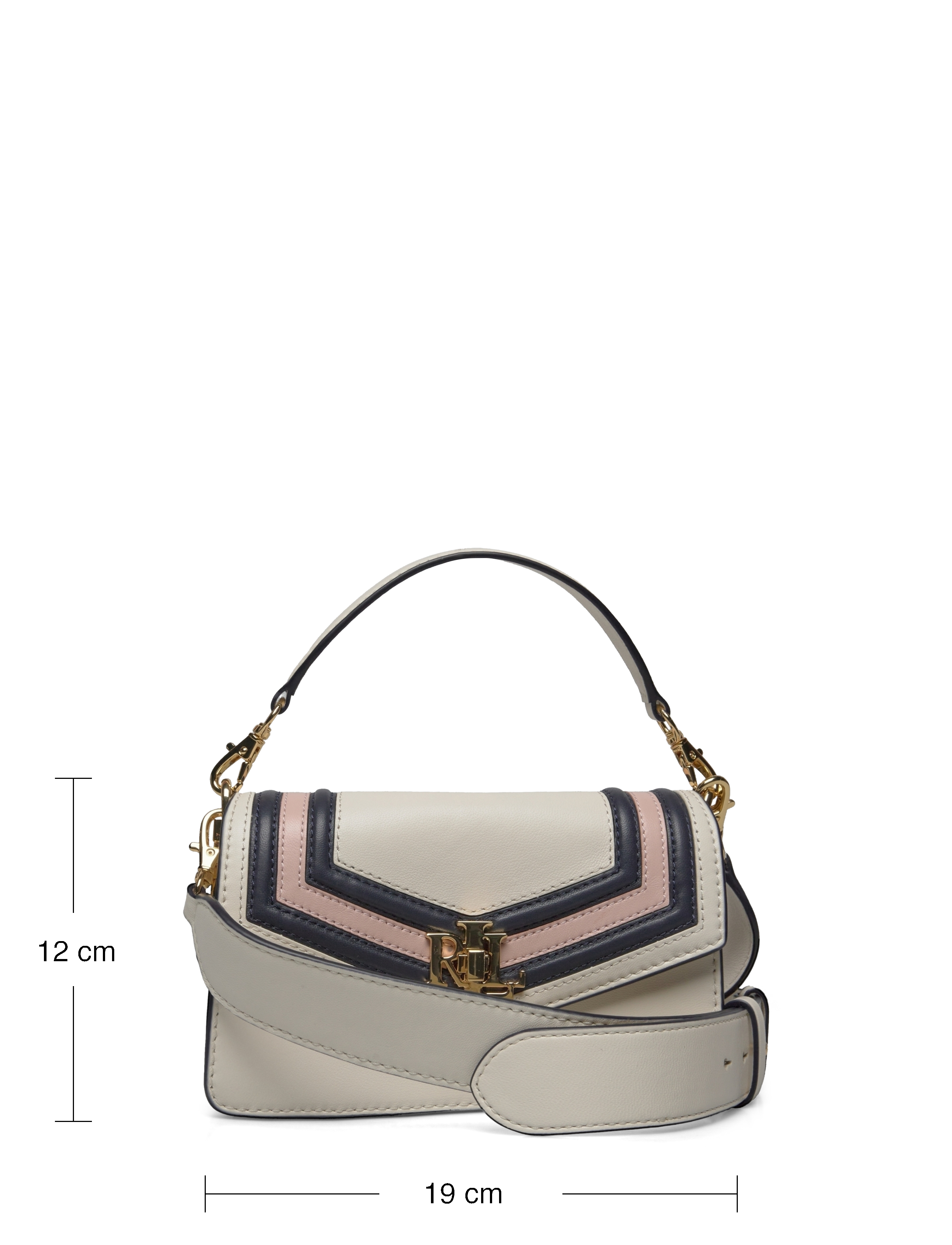 Lauren Ralph Lauren - Nappa Leather Small Tayler Crossbody Bag - vanilla/refined n - 5