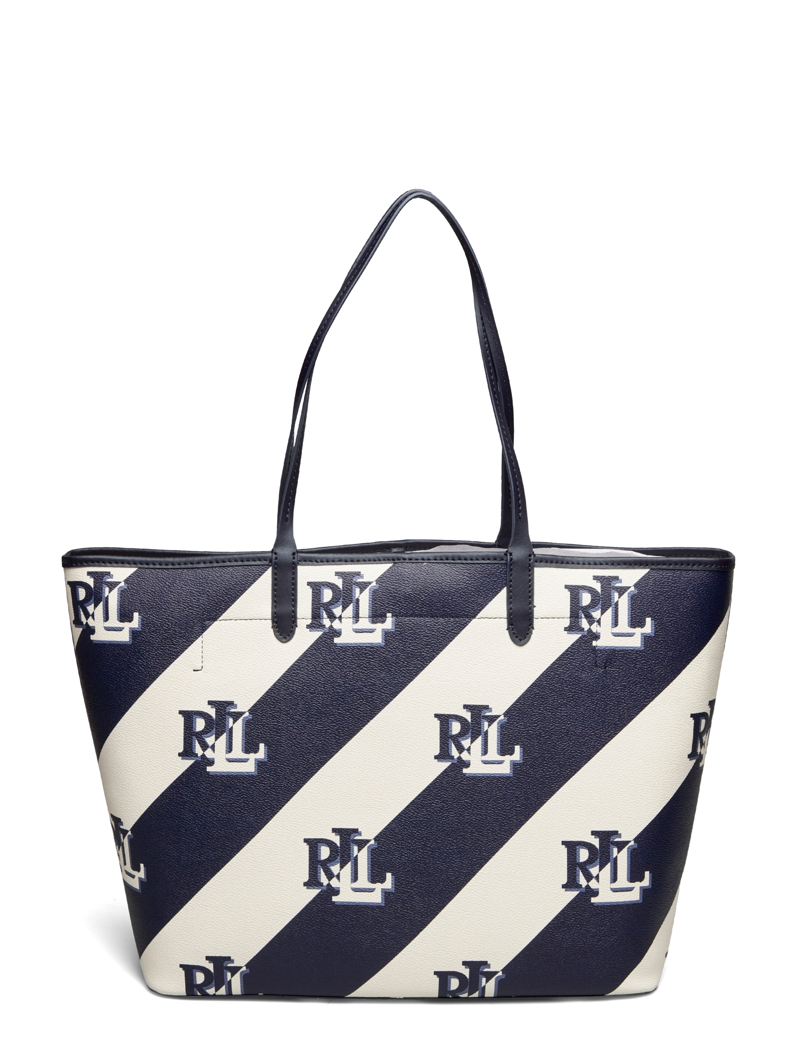 Lauren Ralph Lauren - Coated Canvas Large Collins Tote - navy - 1