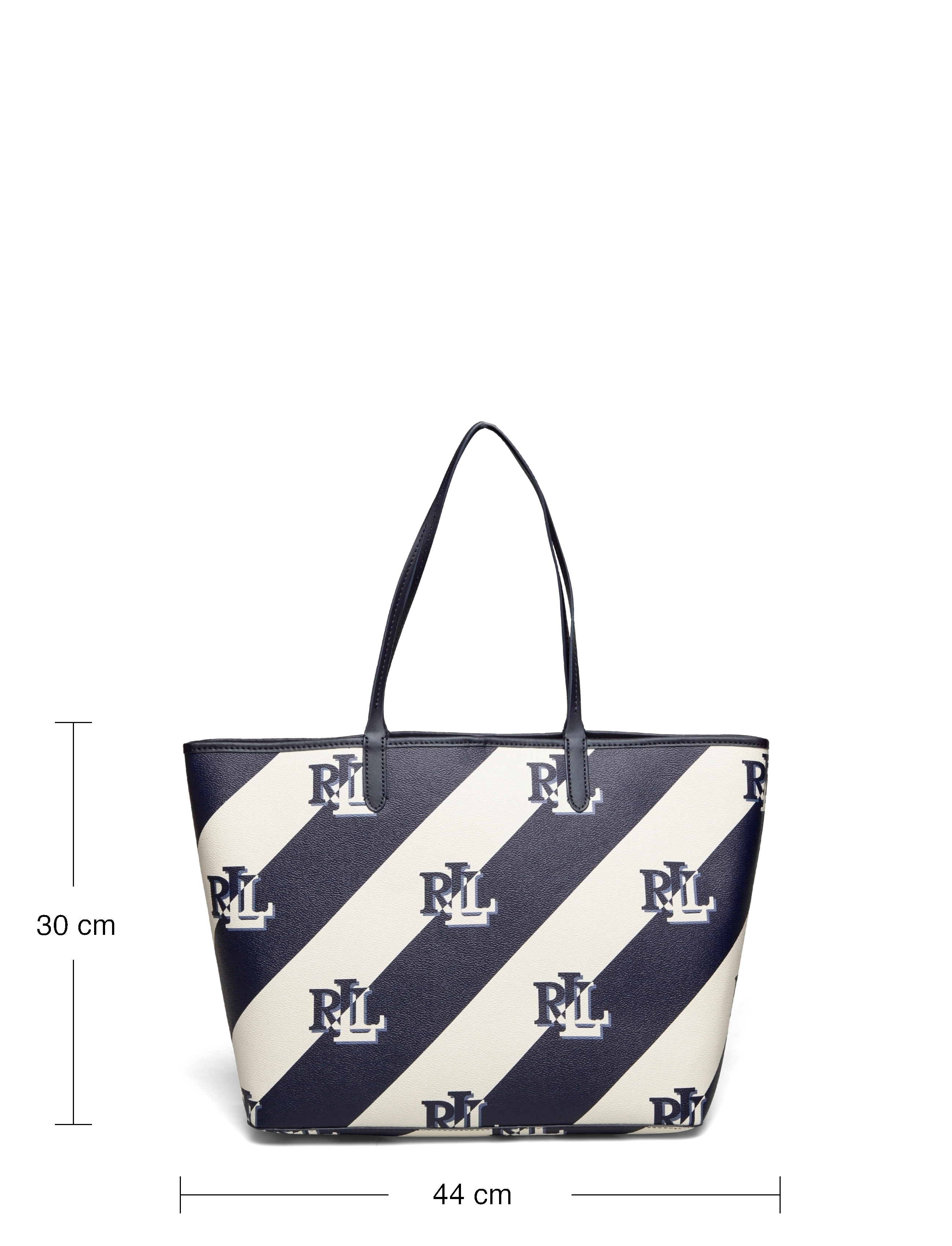 Lauren Ralph Lauren - Coated Canvas Large Collins Tote - navy - 4