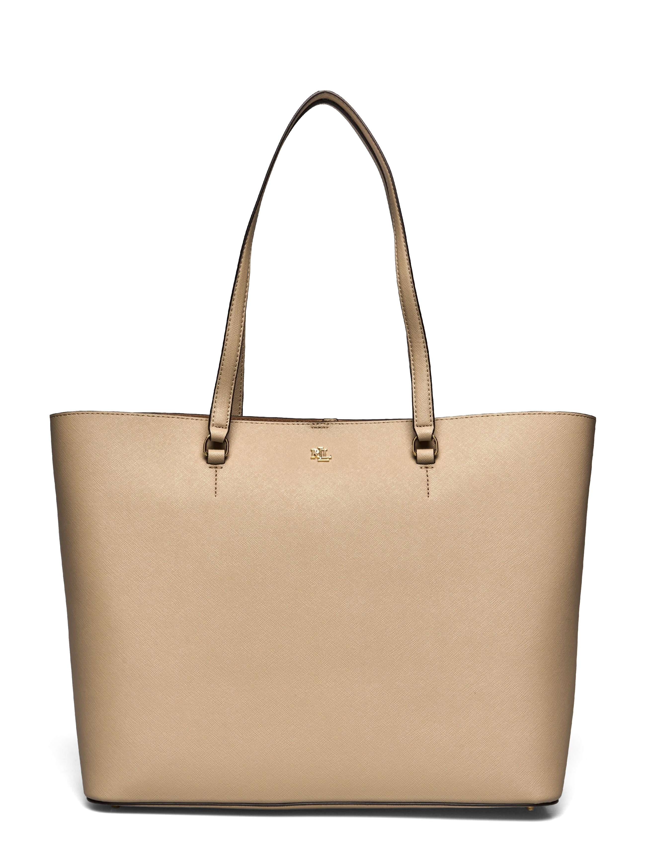 Lauren Ralph Lauren CROSSHATCH LEATHER-KARLY-TTE-LRG - Taschen - BIRCH TAN / beige