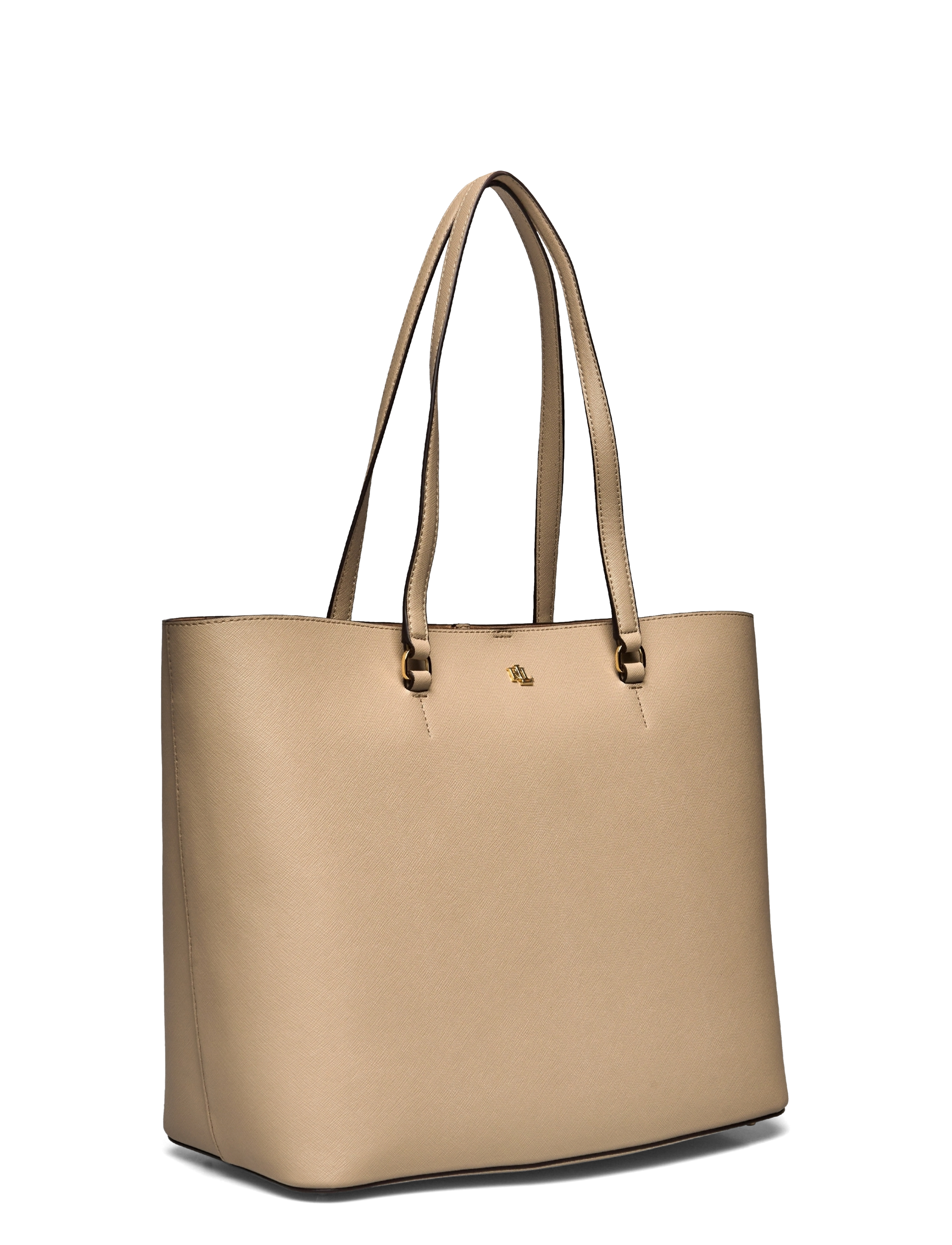 Lauren Ralph Lauren - Crosshatch Leather Large Karly Tote - sacs en toile - birch tan - 2