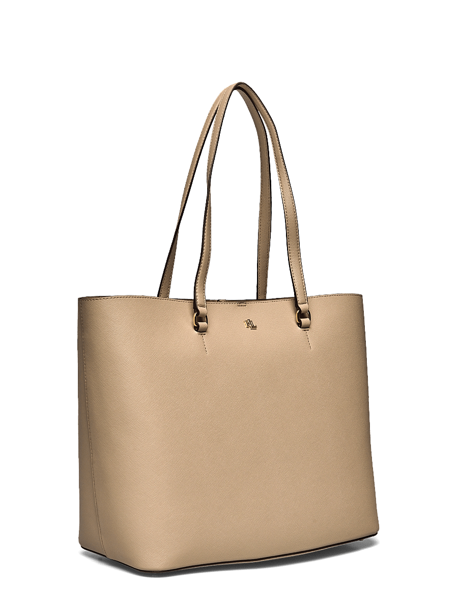 Lauren Ralph Lauren - Crosshatch Leather Large Karly Tote - sacs en toile - birch tan - 2