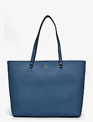 Lauren Ralph Lauren - Crosshatch Leather Large Karly Tote - shoppere - pale azure - 0