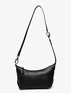 Leather Small Kassie Convertible Bag - BLACK