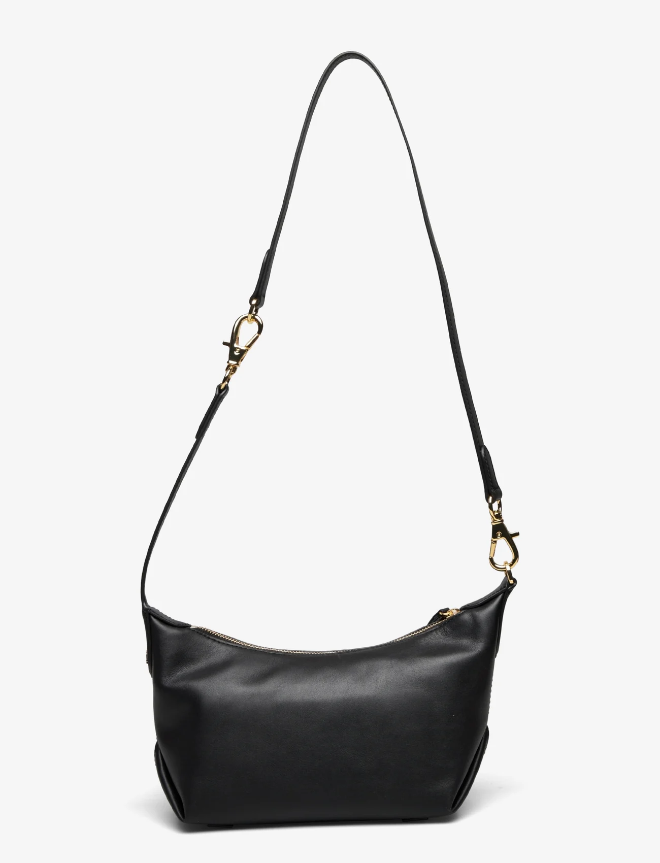 Lauren Ralph Lauren - Leather Small Kassie Convertible Bag - axlartöskur - black - 1