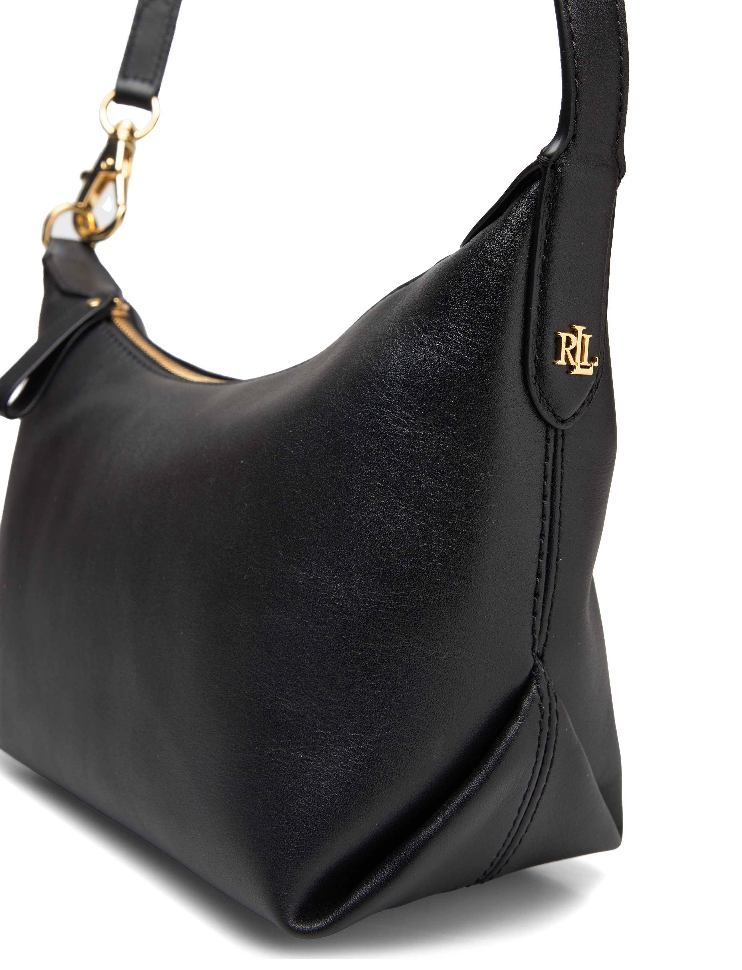 Lauren Ralph Lauren - Leather Small Kassie Convertible Bag - black - 3