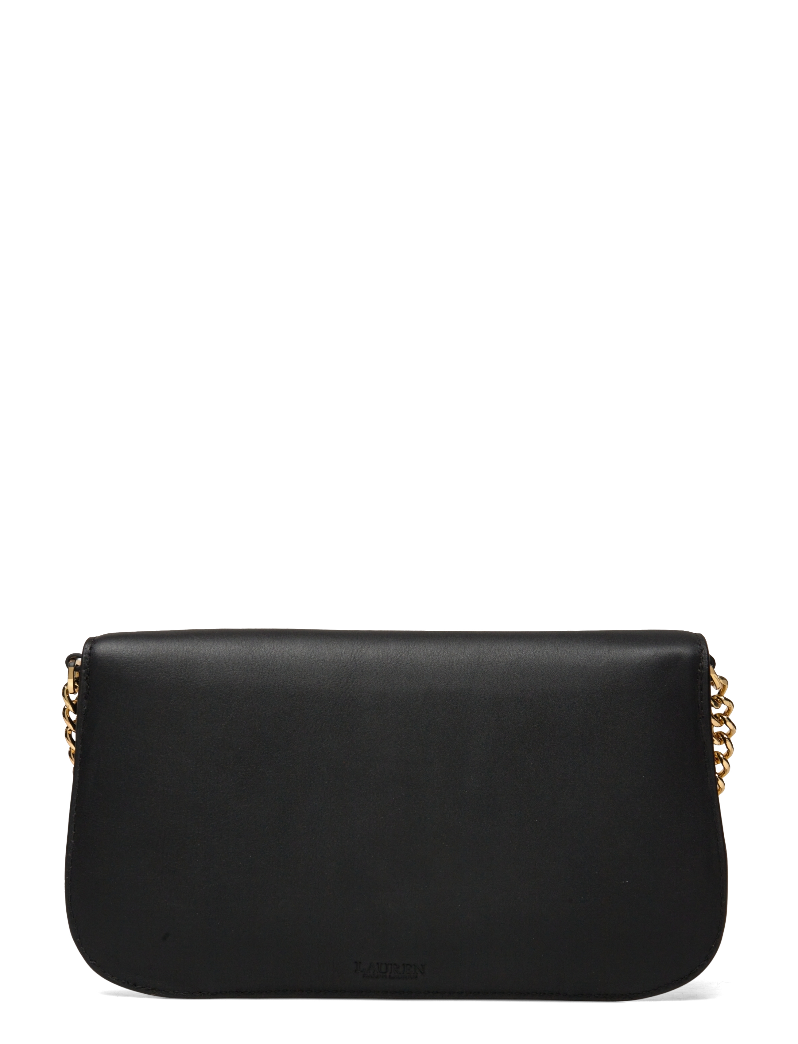 Lauren Ralph Lauren - Leather Medium Tanner Shoulder Bag - black - 1