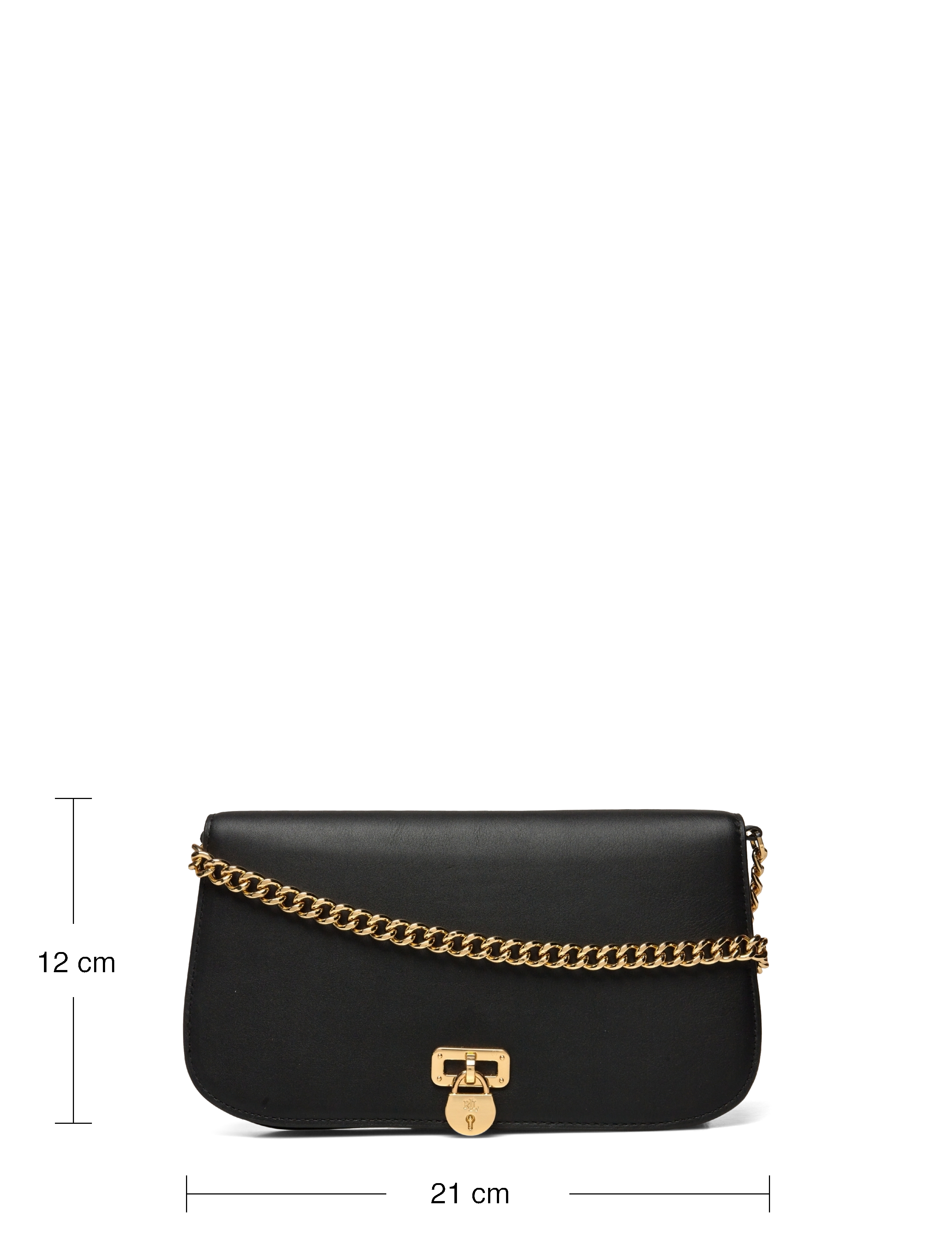 Lauren Ralph Lauren - Leather Medium Tanner Shoulder Bag - black - 5
