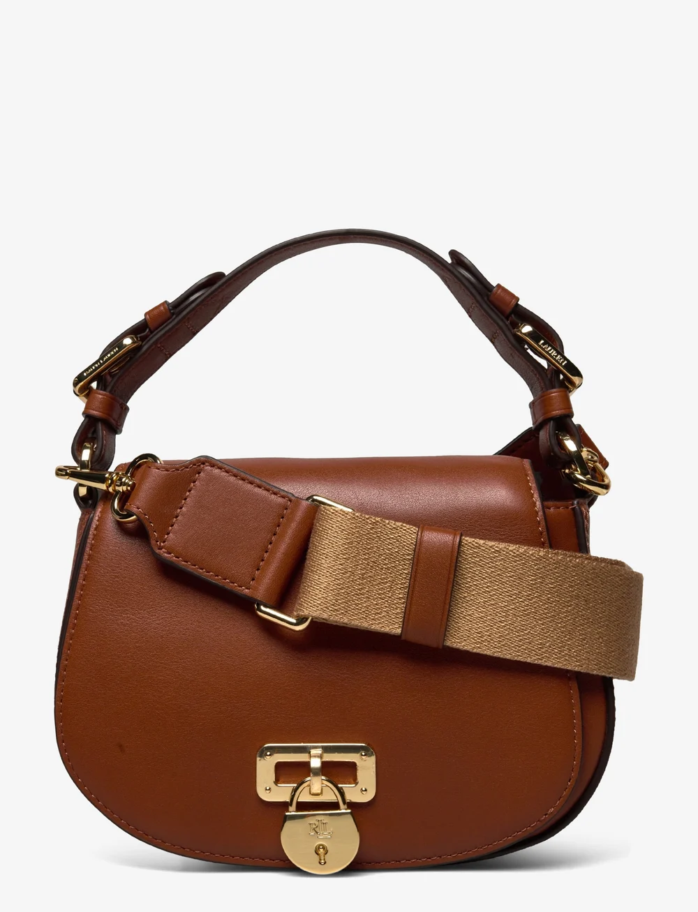 Ralph lauren leather medium discount crossbody