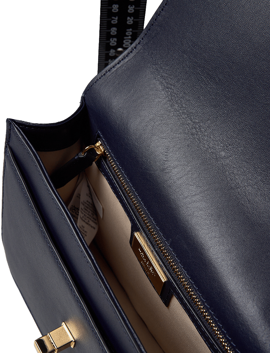 Lauren Ralph Lauren - Leather Medium Sophee Bag - refined navy - 4