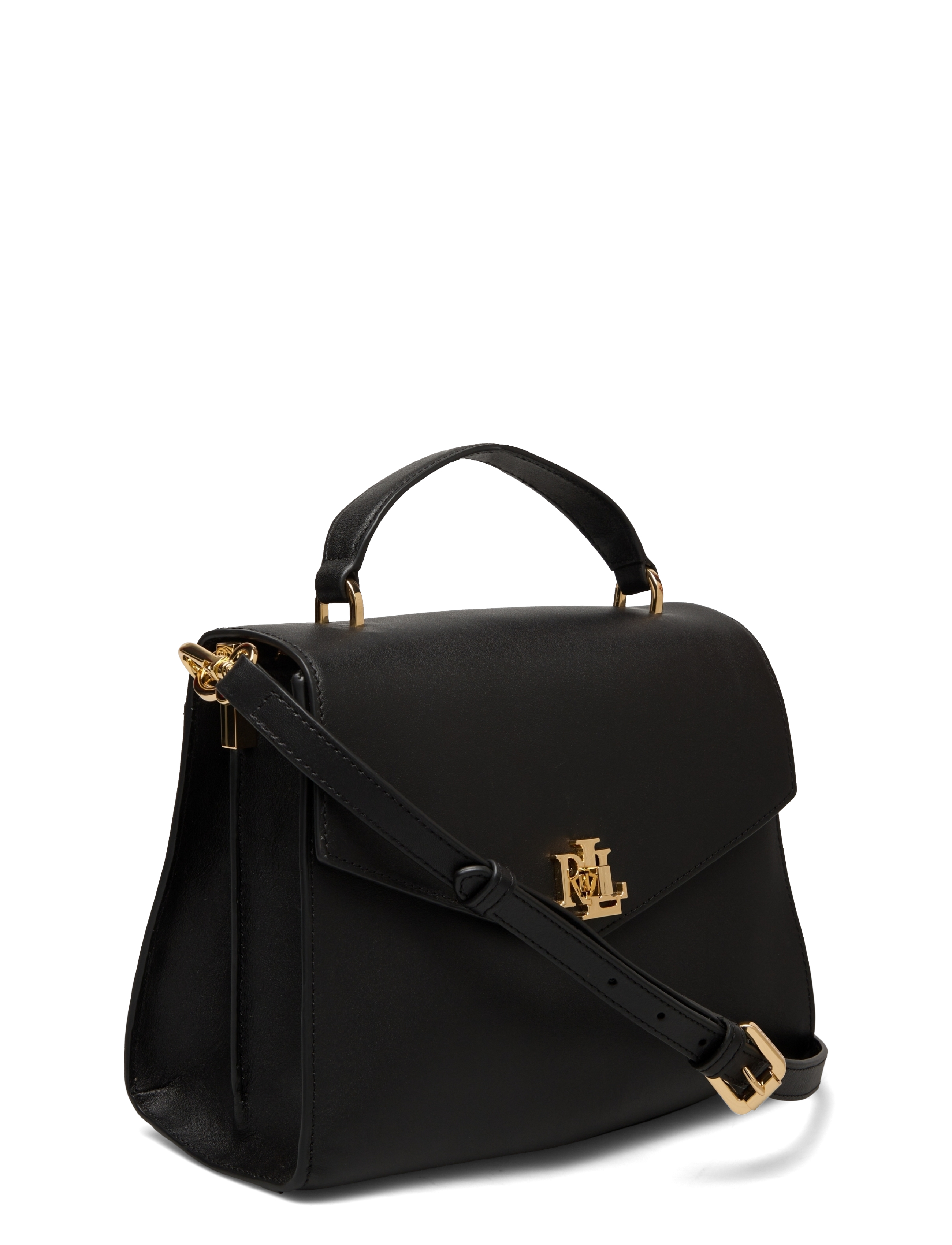 Lauren Ralph Lauren - Leather Medium Farrah Satchel - black - 2