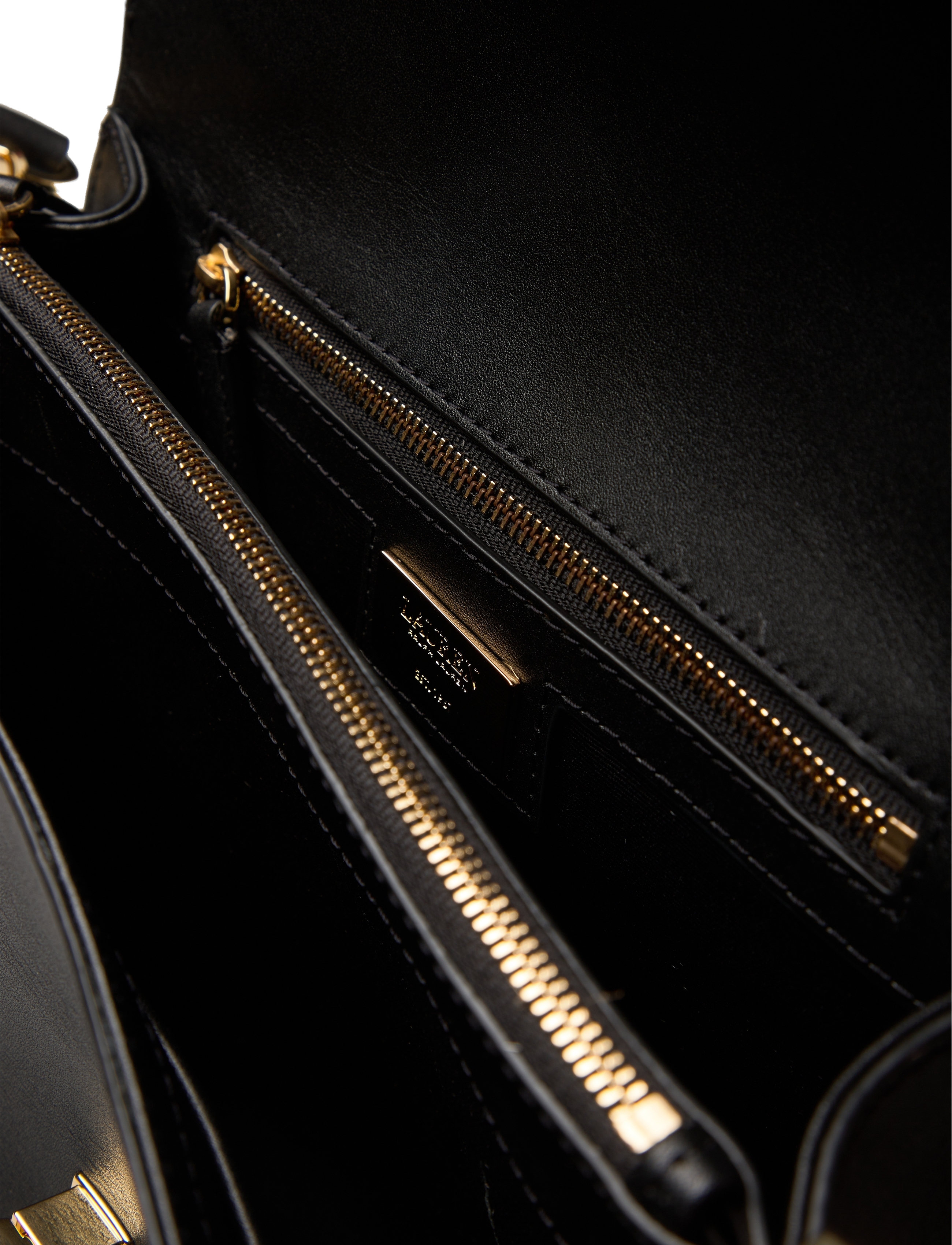 Lauren Ralph Lauren - Leather Medium Farrah Satchel - black - 4