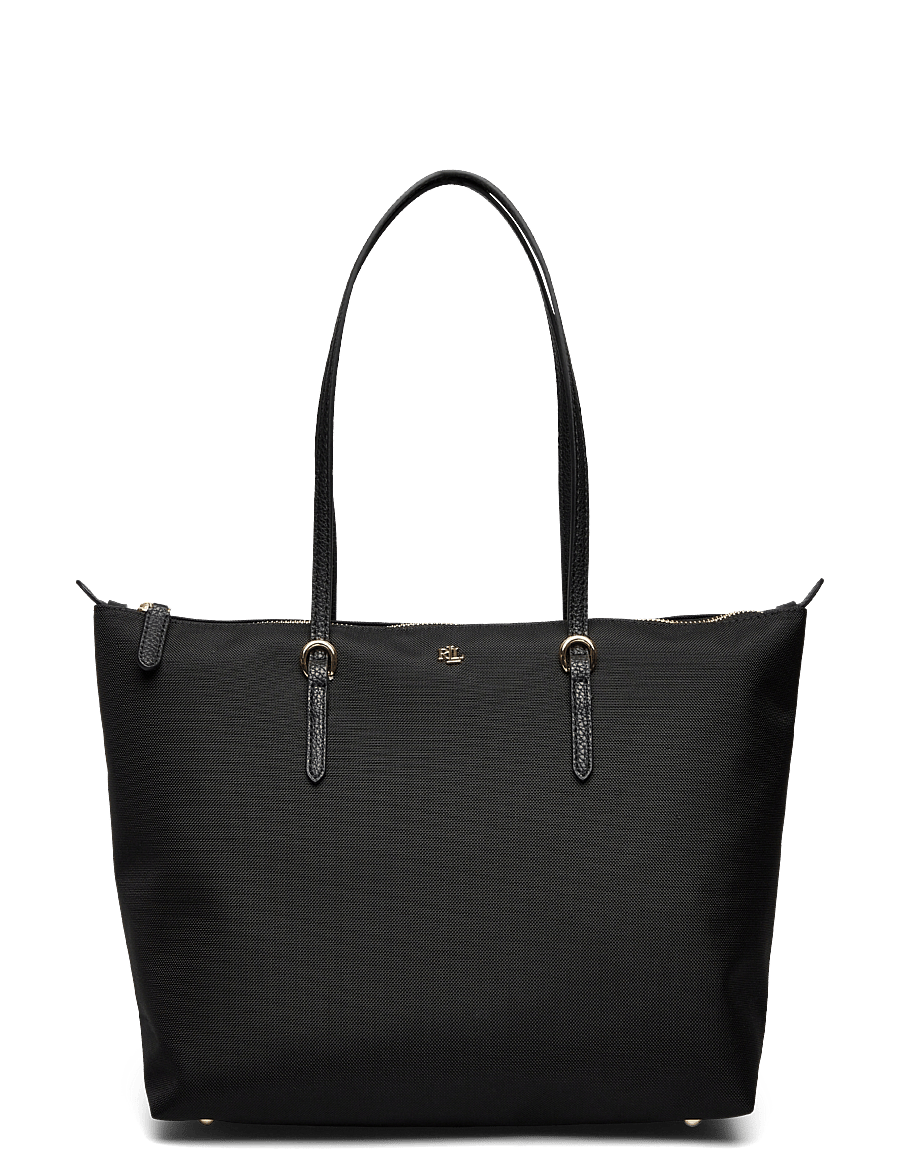 Lauren Ralph Lauren - Nylon Medium Keaton Tote Bag - shopper-laukut - black - 0