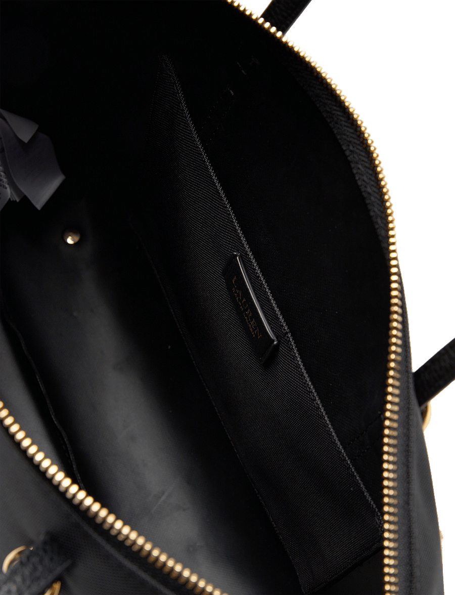 Lauren Ralph Lauren - Nylon Medium Keaton Tote Bag - shopper-laukut - black - 3