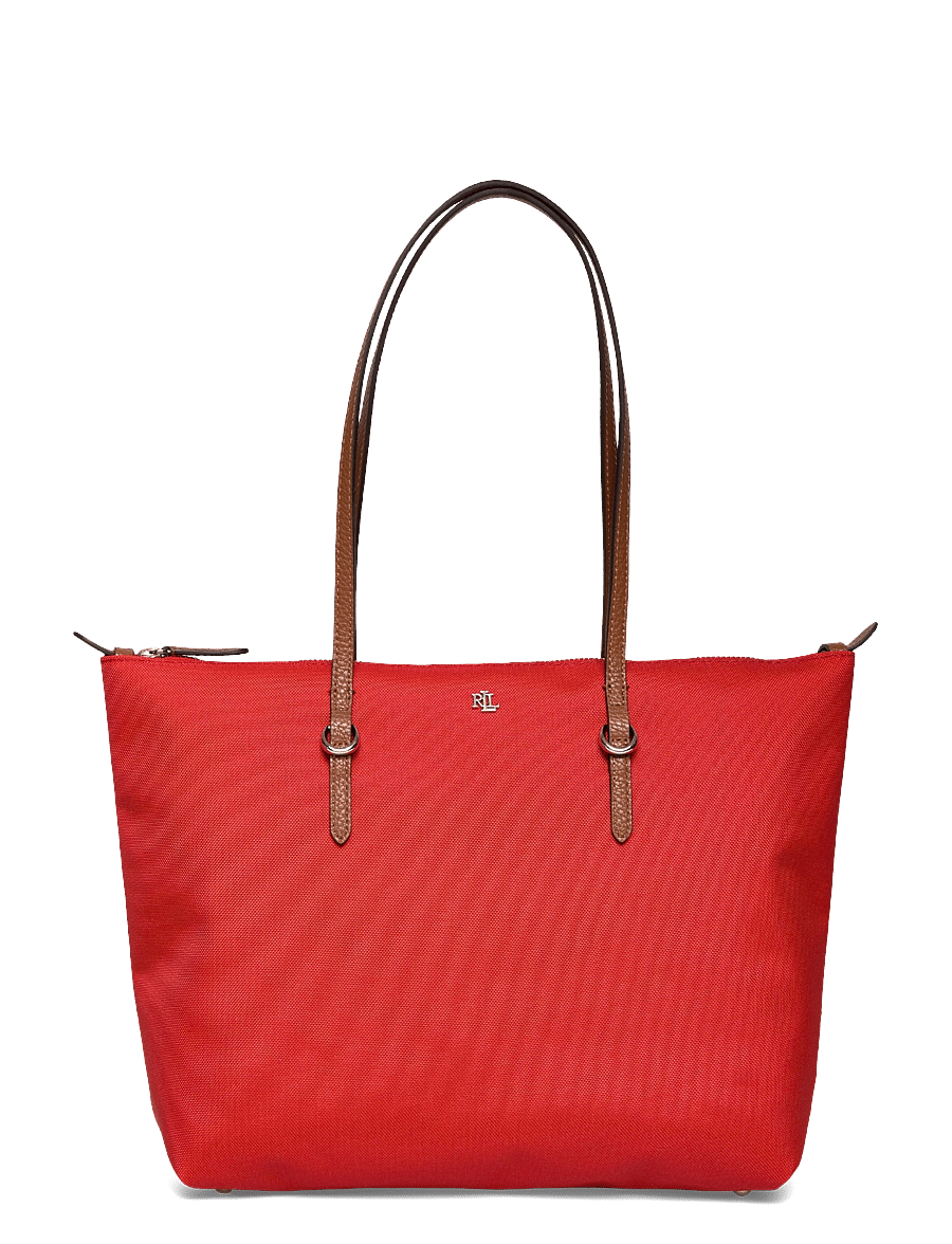 Lauren Ralph Lauren - RECYCLED NYLON-KEATON 26-TTE-MED - cabas - bright vermillion - 0