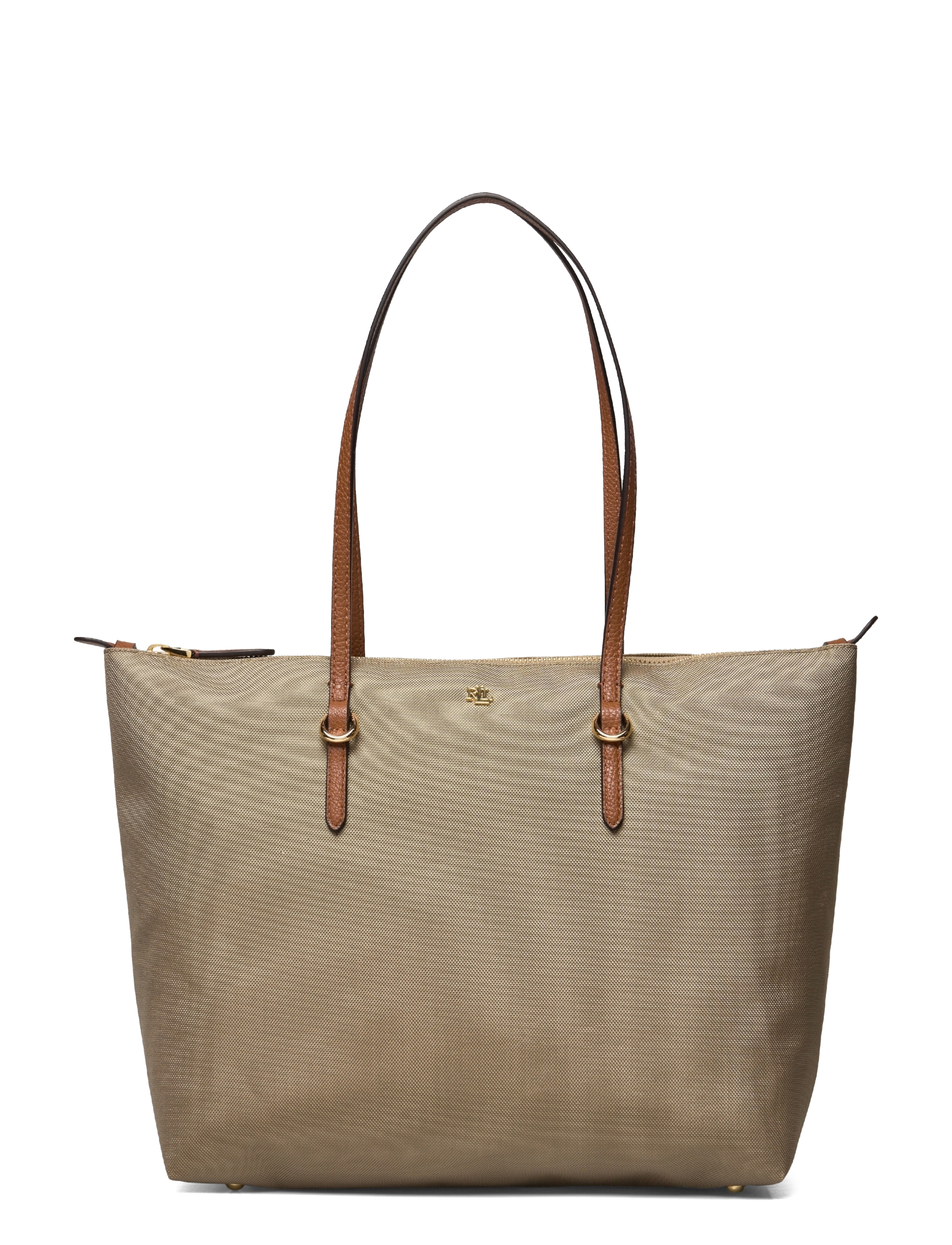 Lauren Ralph Lauren Nylon Medium Keaton Tote Bag - Shopper - CLAY / beige