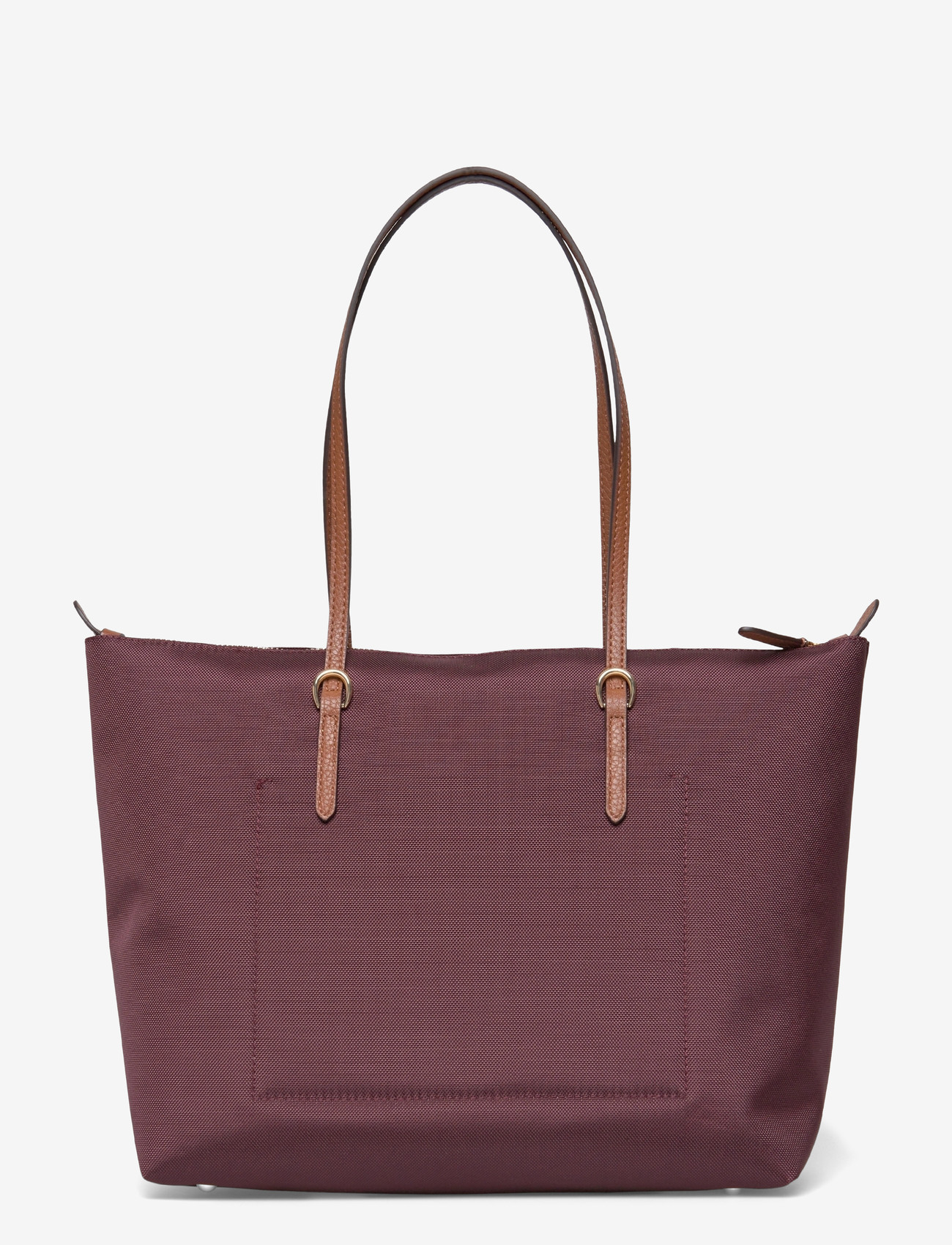 Lauren Ralph Lauren - Nylon Medium Keaton Tote Bag - tote-stiilis kotid - dark garnet/laure - 1