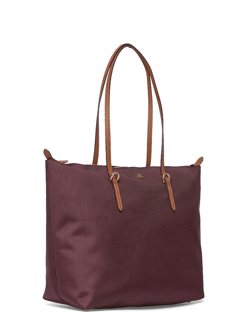 Lauren Ralph Lauren - Nylon Medium Keaton Tote Bag - tote-stiilis kotid - dark garnet/laure - 2