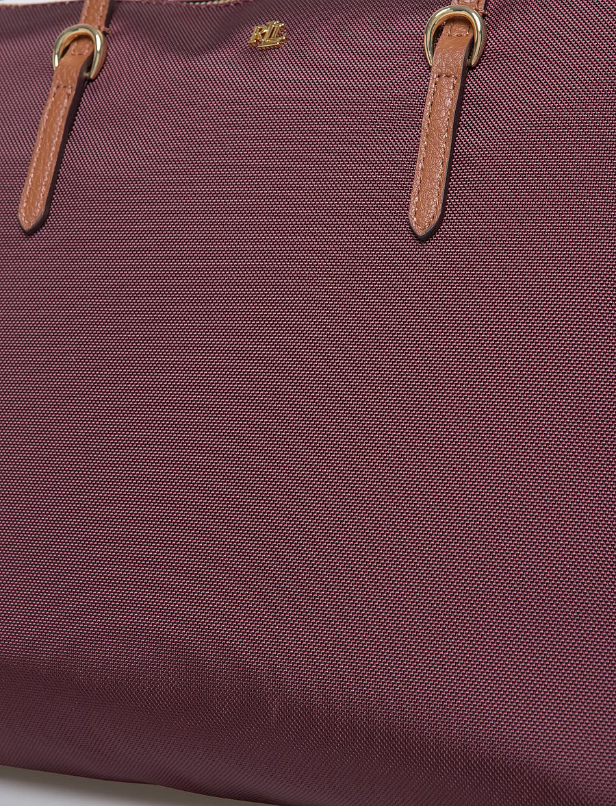 Lauren Ralph Lauren - RECYCLED NYLON-KEATON 26-TTE-MED - shoppere - dark garnet/laure - 3
