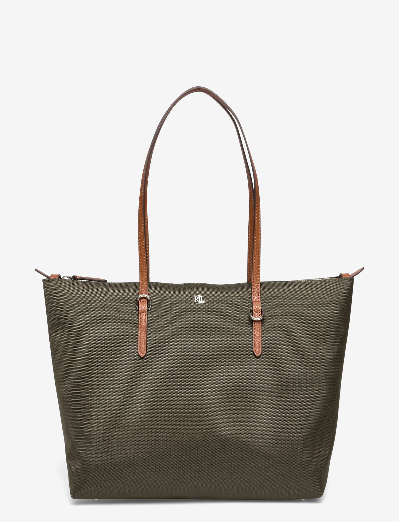 Lauren Ralph Lauren - Nylon Medium Keaton Tote Bag - tote bags - dark olive - 0