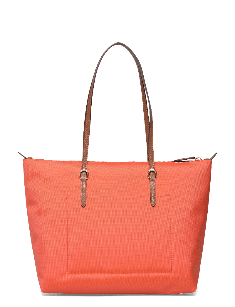 Lauren Ralph Lauren - Nylon Medium Keaton Tote Bag - tote bags - dusk orange/laure - 1