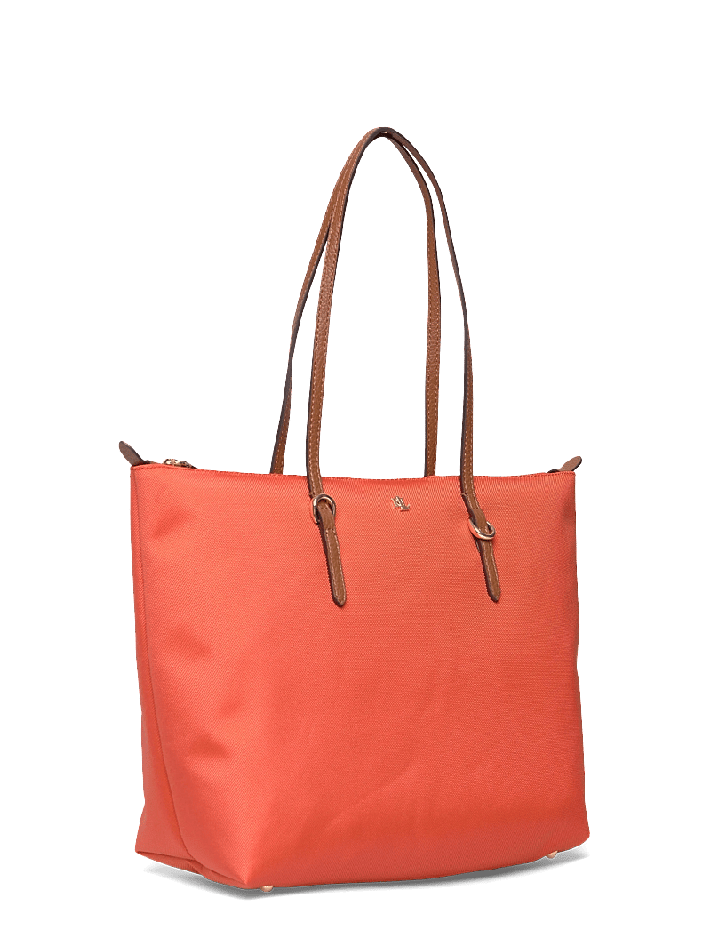 Lauren Ralph Lauren - Nylon Medium Keaton Tote Bag - tote bags - dusk orange/laure - 2