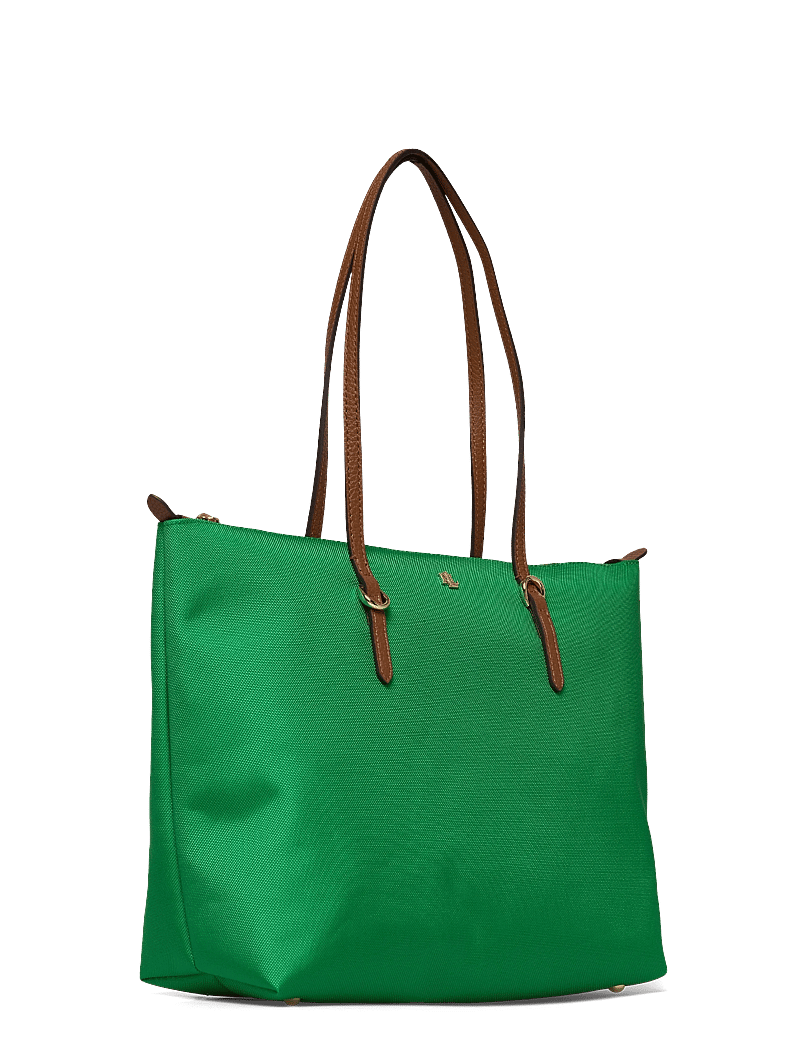 Lauren Ralph Lauren - Nylon Medium Keaton Tote Bag - pirkinių krepšiai - green topaz/laure - 2