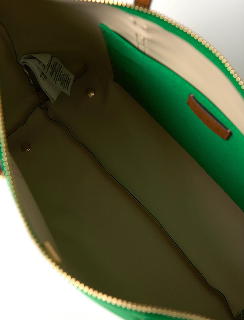 Lauren Ralph Lauren - Nylon Medium Keaton Tote Bag - pirkinių krepšiai - green topaz/laure - 5