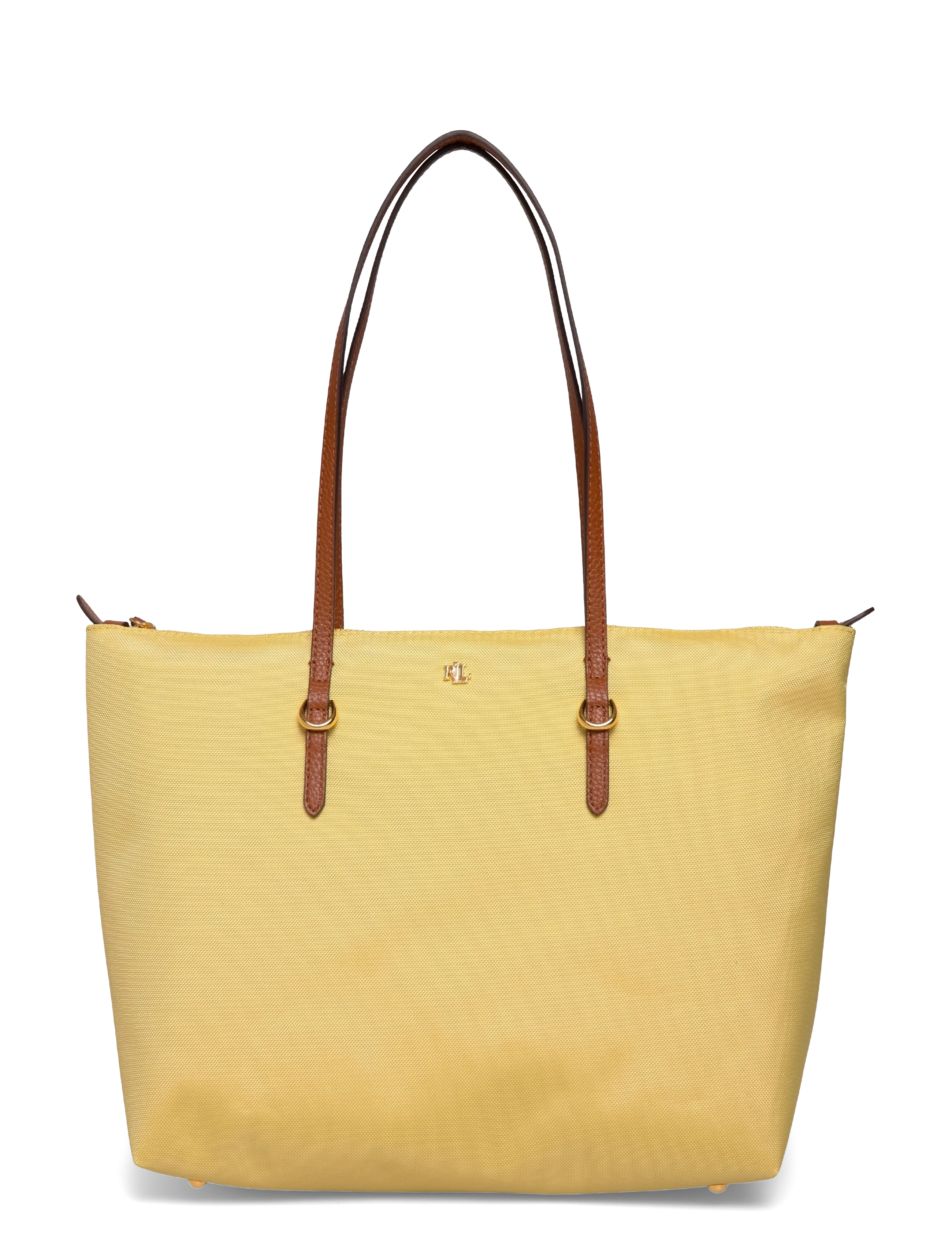 Lauren Ralph Lauren Nylon Medium Keaton Tote Bag - Shopper - LEMON SORBET/LAUR / yellow