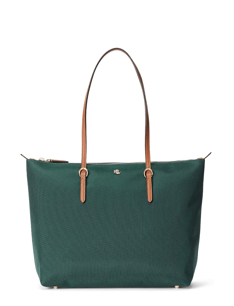 Lauren Ralph Lauren - Nylon Medium Keaton Tote Bag - shoppere - season green - 1