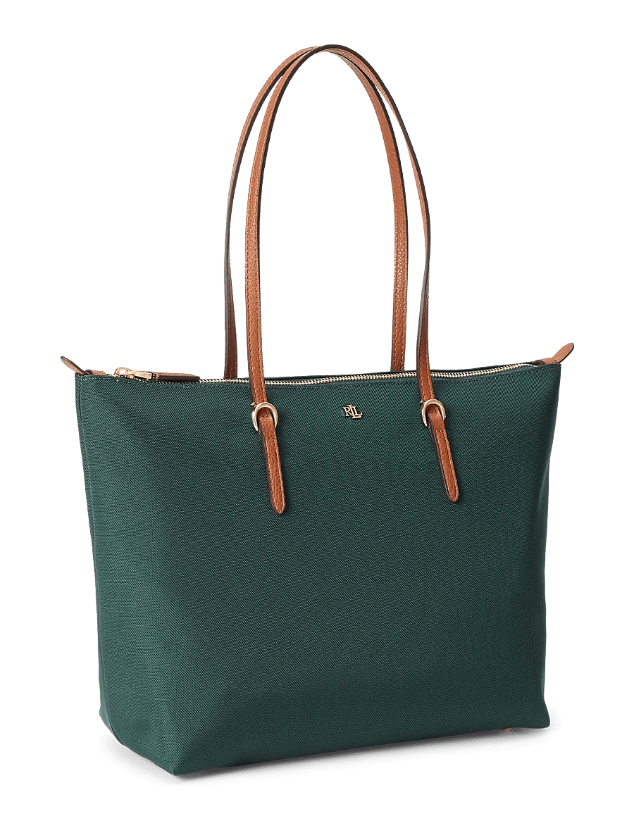 Lauren Ralph Lauren - Nylon Medium Keaton Tote Bag - shoppere - season green - 3