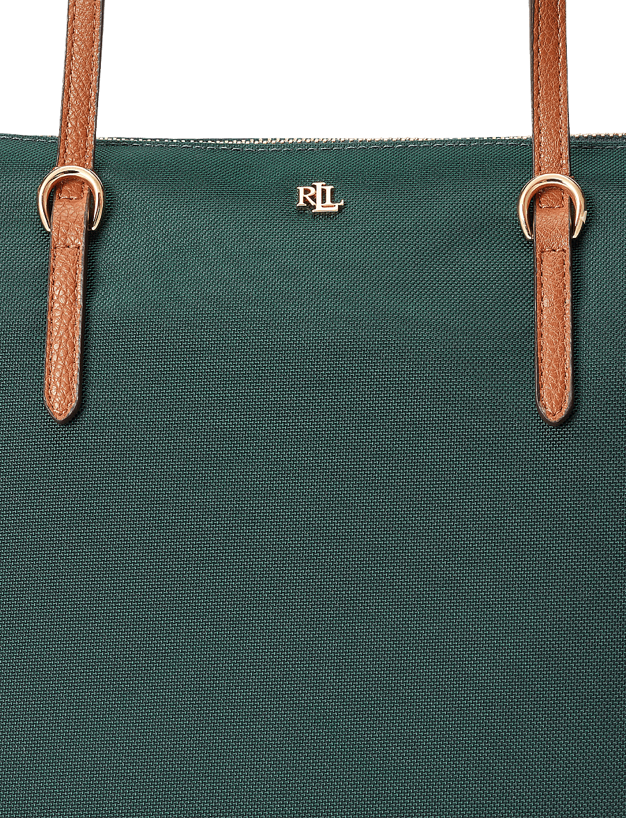 Lauren Ralph Lauren - Nylon Medium Keaton Tote Bag - shoppere - season green - 5