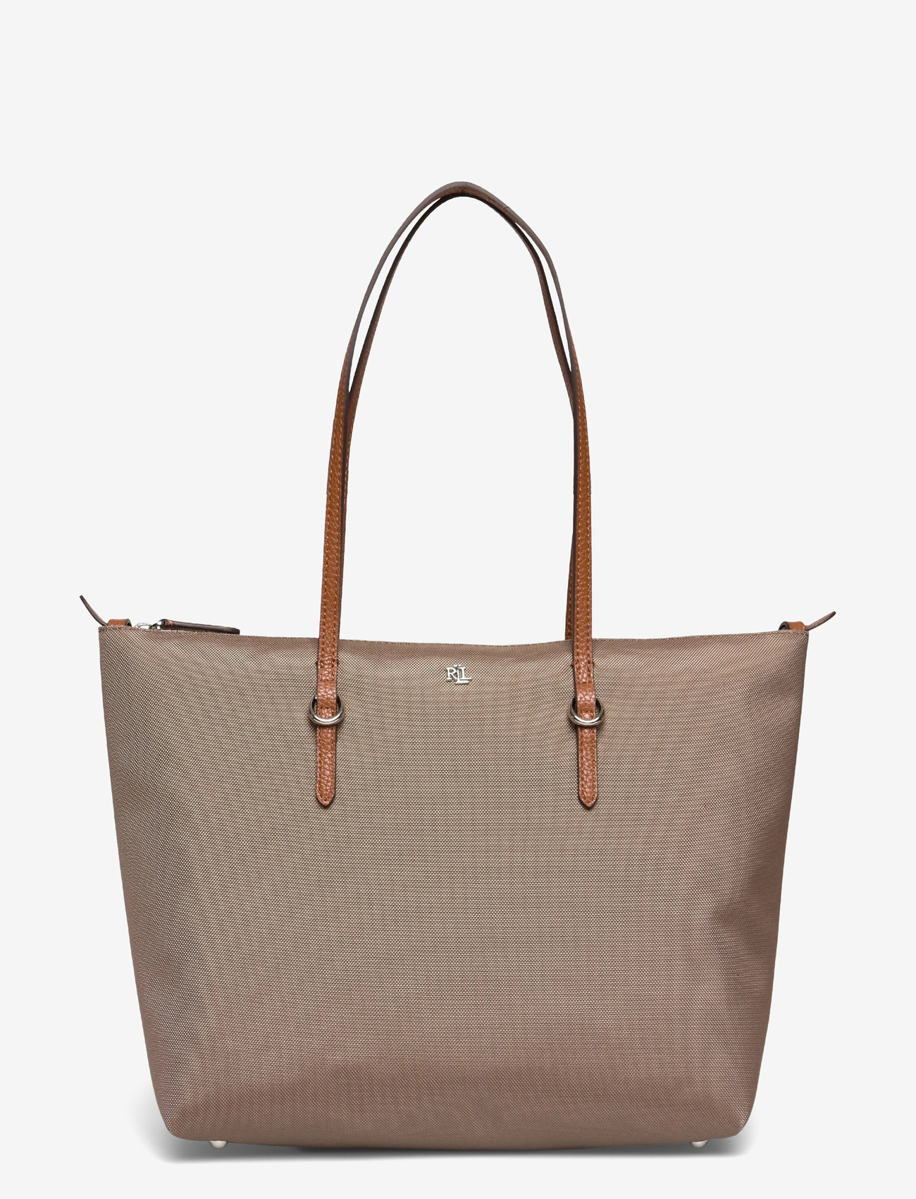 Lauren Ralph Lauren - Nylon Medium Keaton Tote Bag - tote bags - taupe brown/laure - 0