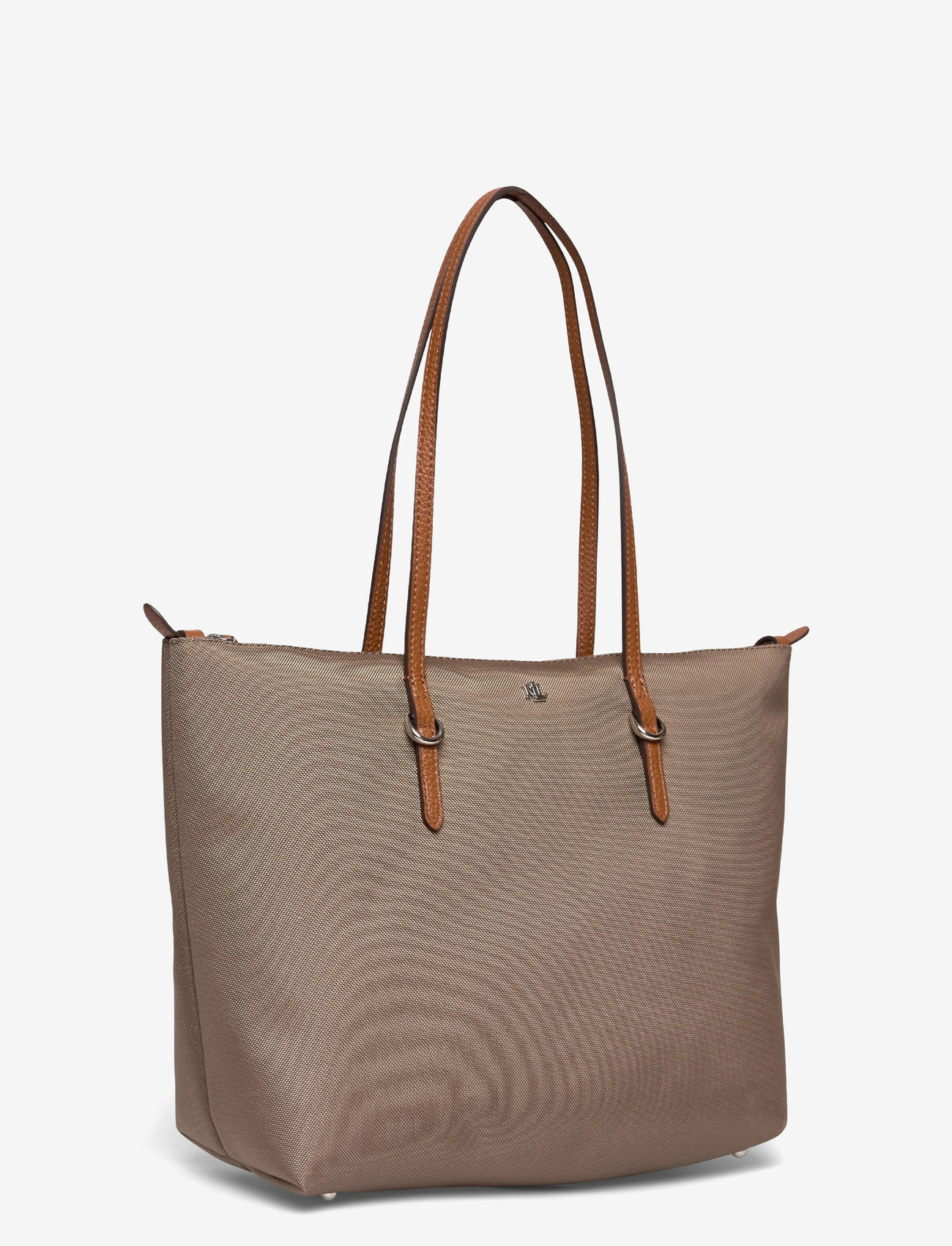 Lauren Ralph Lauren - Nylon Medium Keaton Tote Bag - tote bags - taupe brown/laure - 2