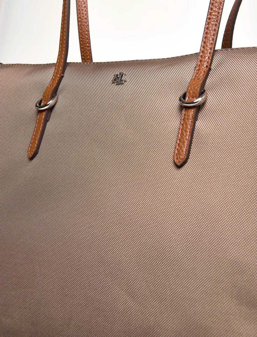 Lauren Ralph Lauren - Nylon Medium Keaton Tote Bag - totes - taupe brown/laure - 3