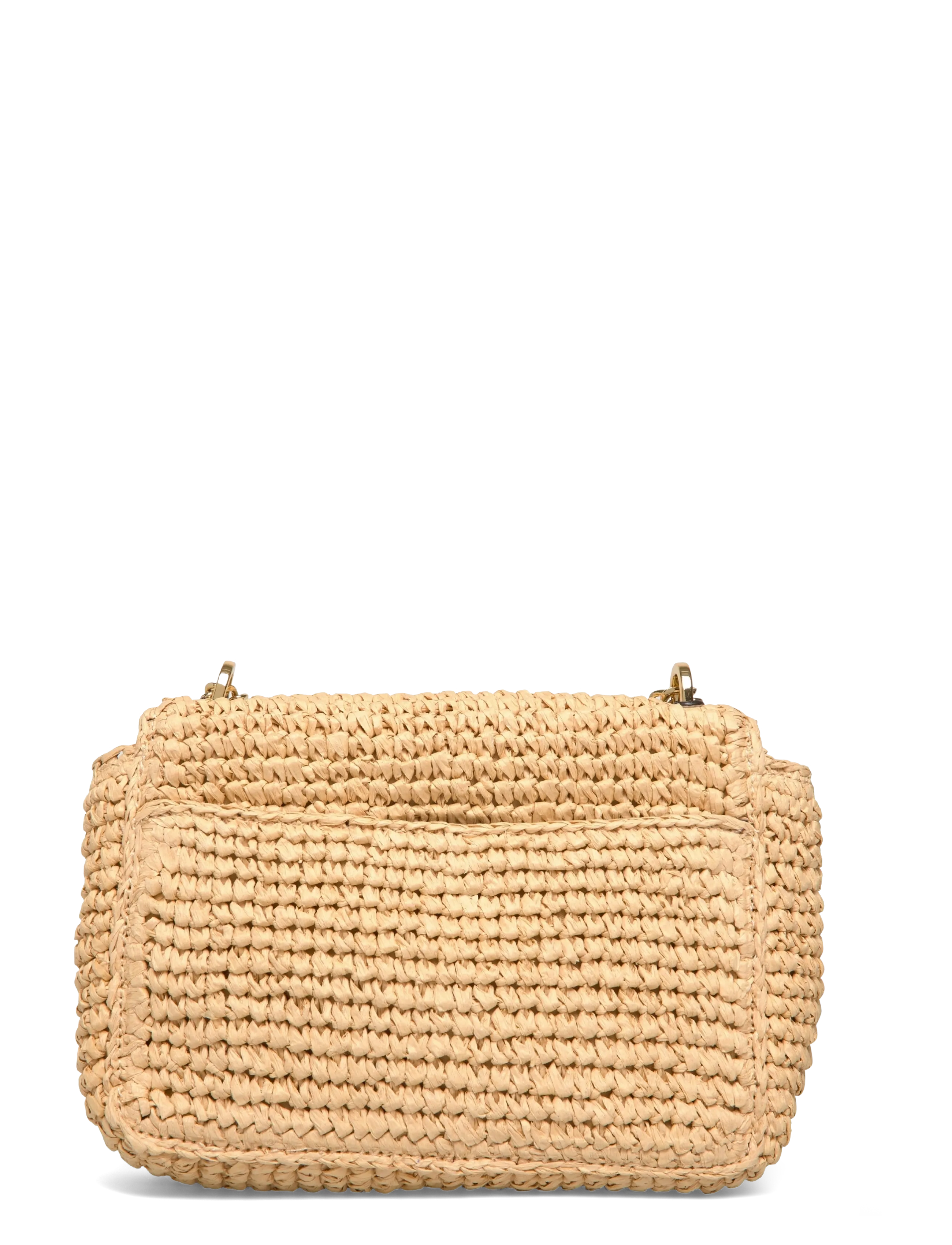 Lauren Ralph Lauren - Woven Straw Medium Sophee Bag - crossbody bags - natural/lauren ta - 1
