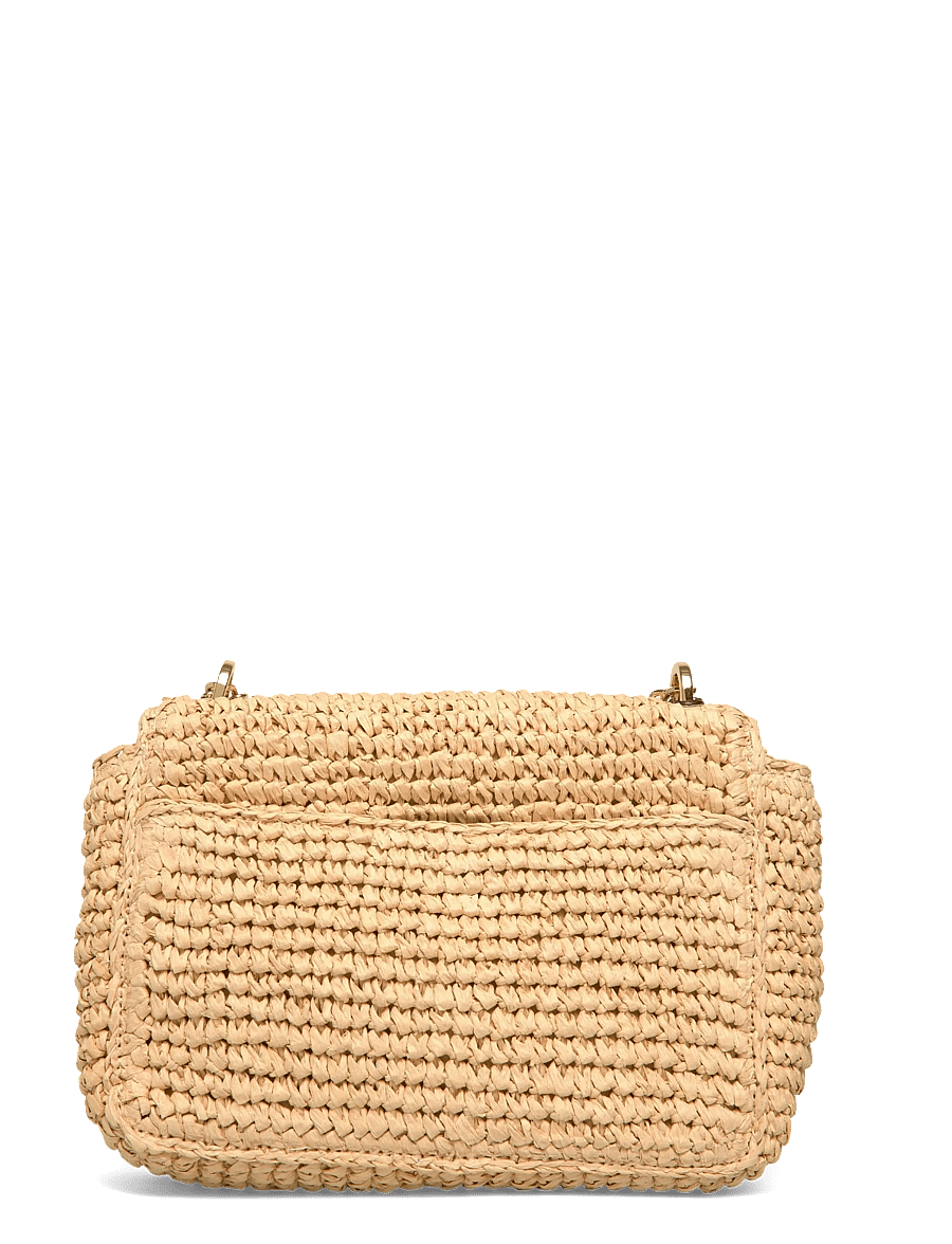 Lauren Ralph Lauren - Woven Straw Medium Sophee Bag - crossbody bags - natural/lauren ta - 1
